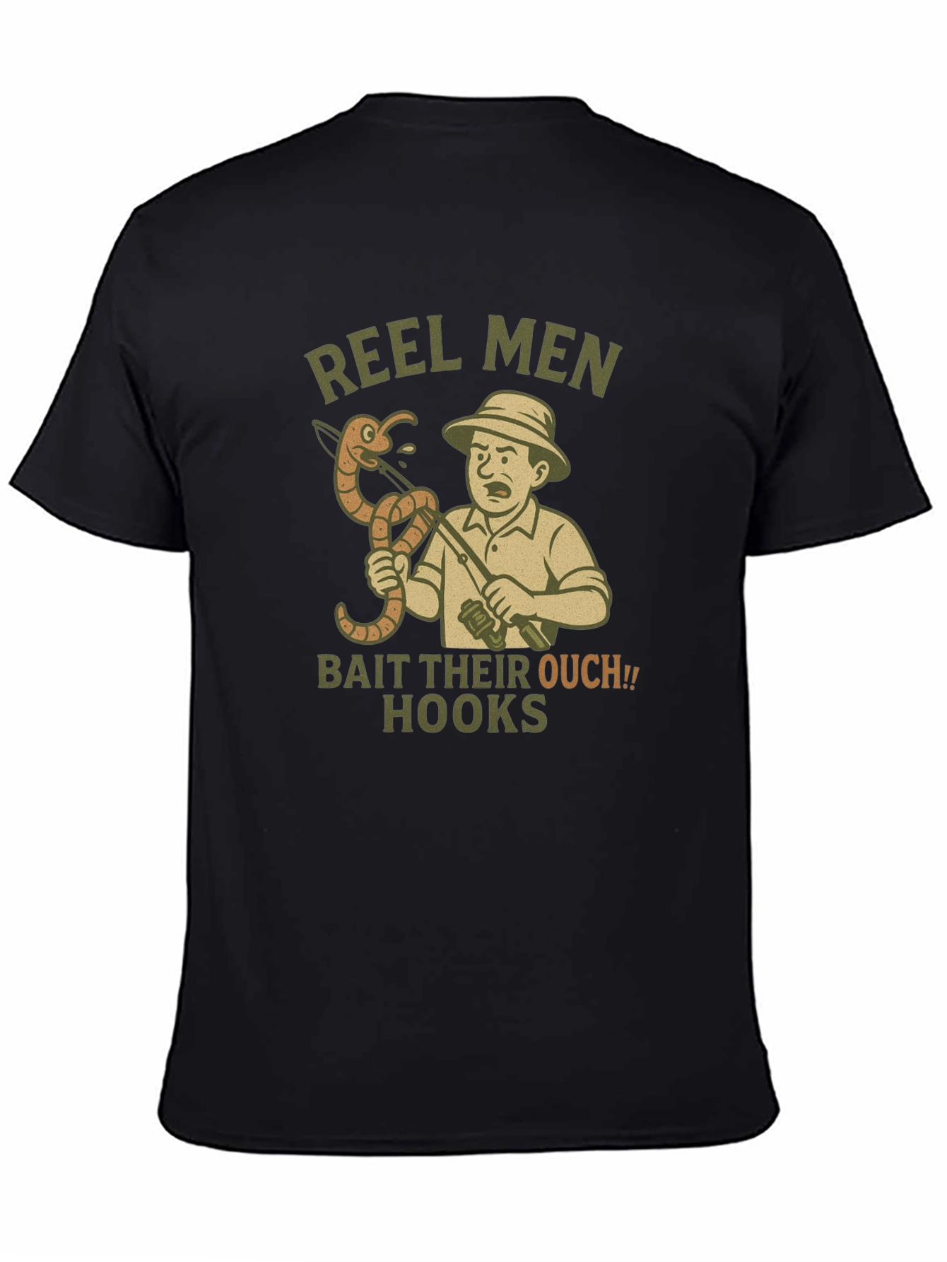 Reel Men Bait Their Ouch! Hooks T-Shirt