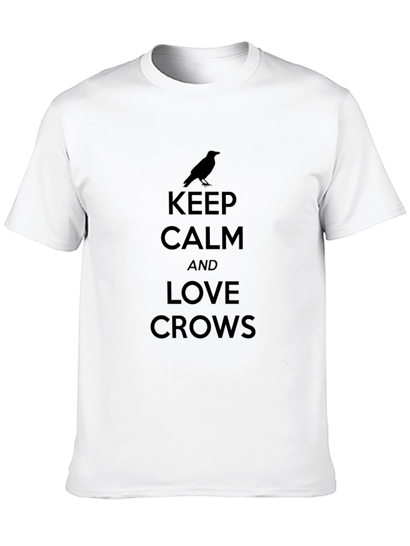 Keep Calm & Love Crows T-Shirt - Black