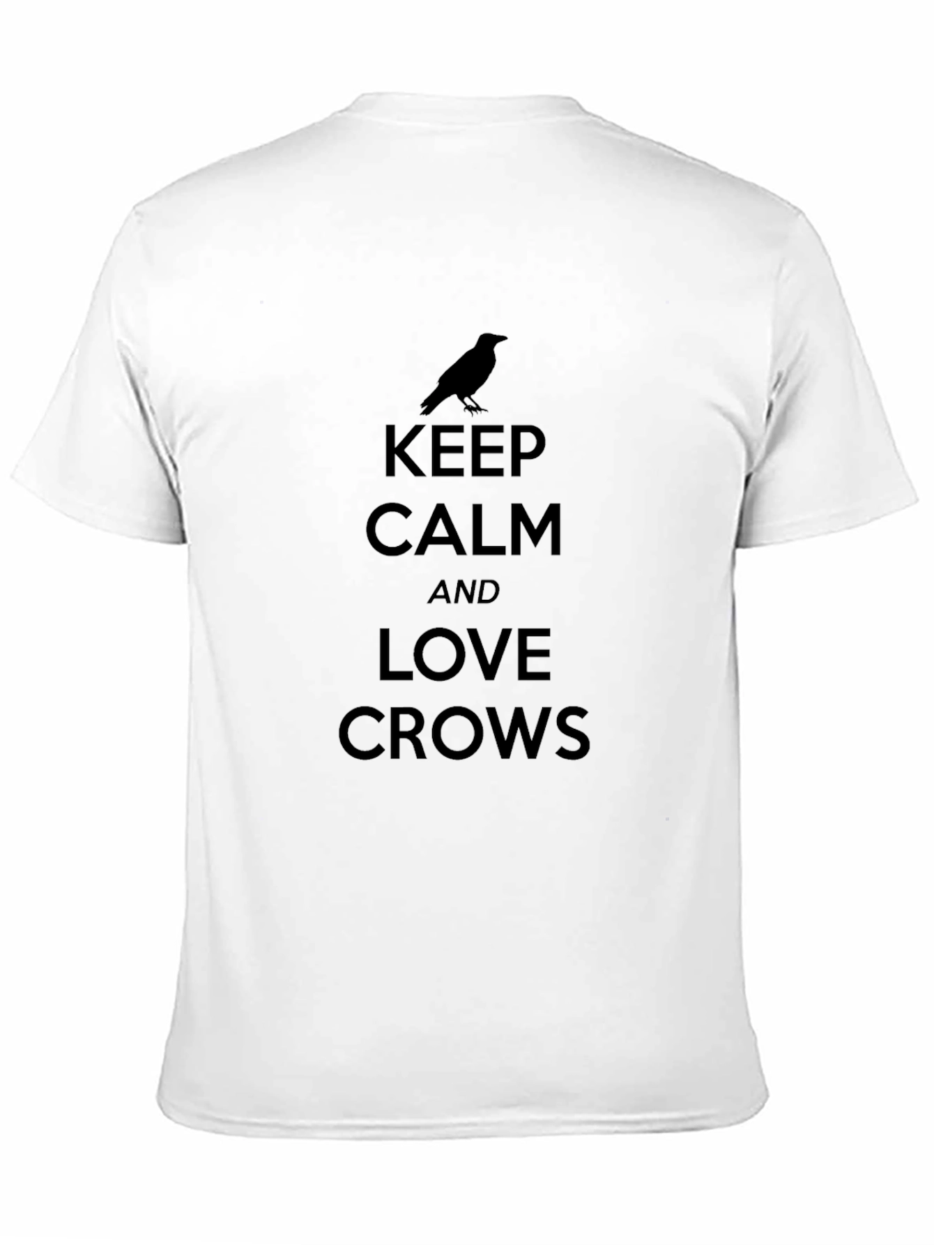 Keep Calm & Love Crows T-Shirt - Black