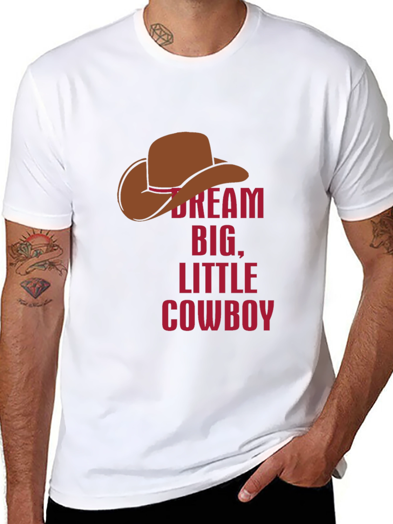Dream Big Little Cowboy Graphic Tee