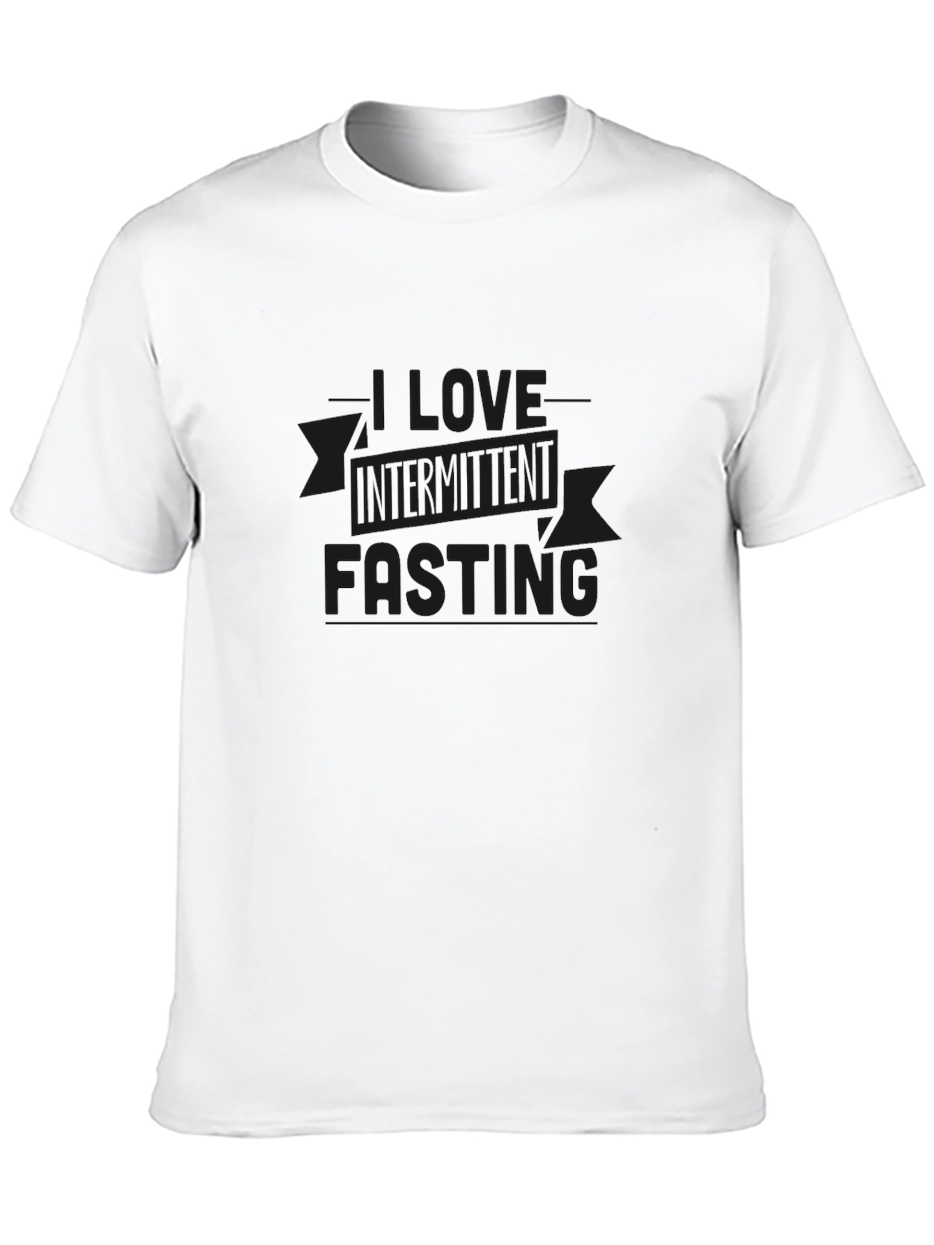 I Love Intermittent Fasting Black T-Shirt