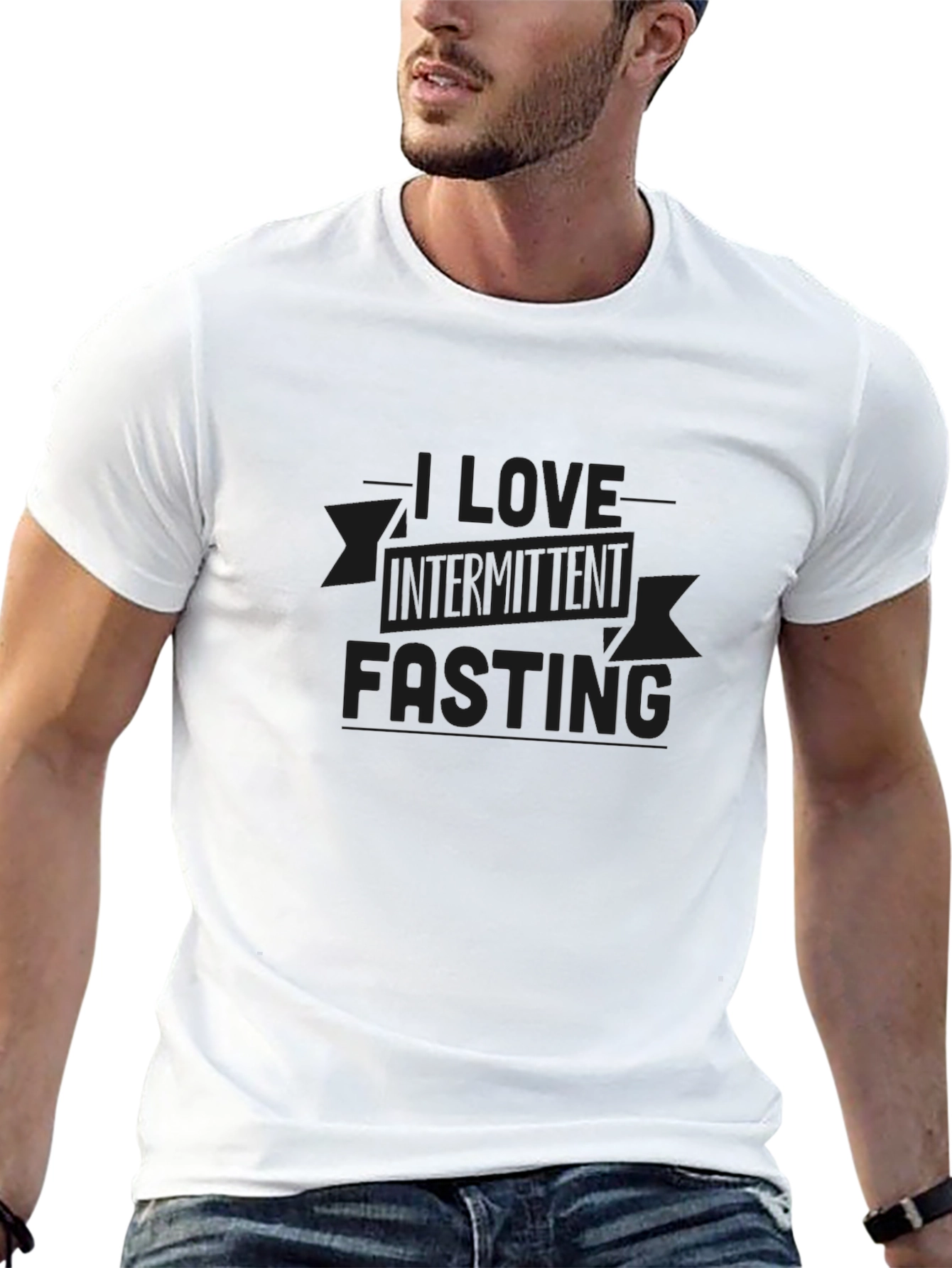 I Love Intermittent Fasting Black T-Shirt