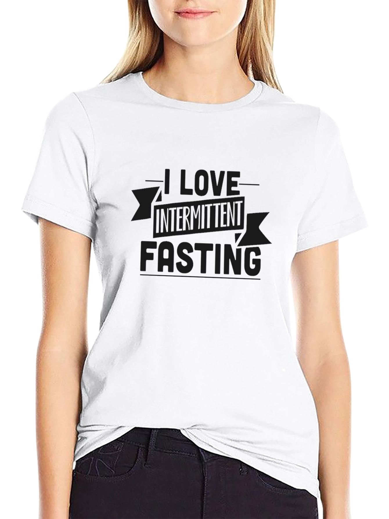 I Love Intermittent Fasting Black T-Shirt