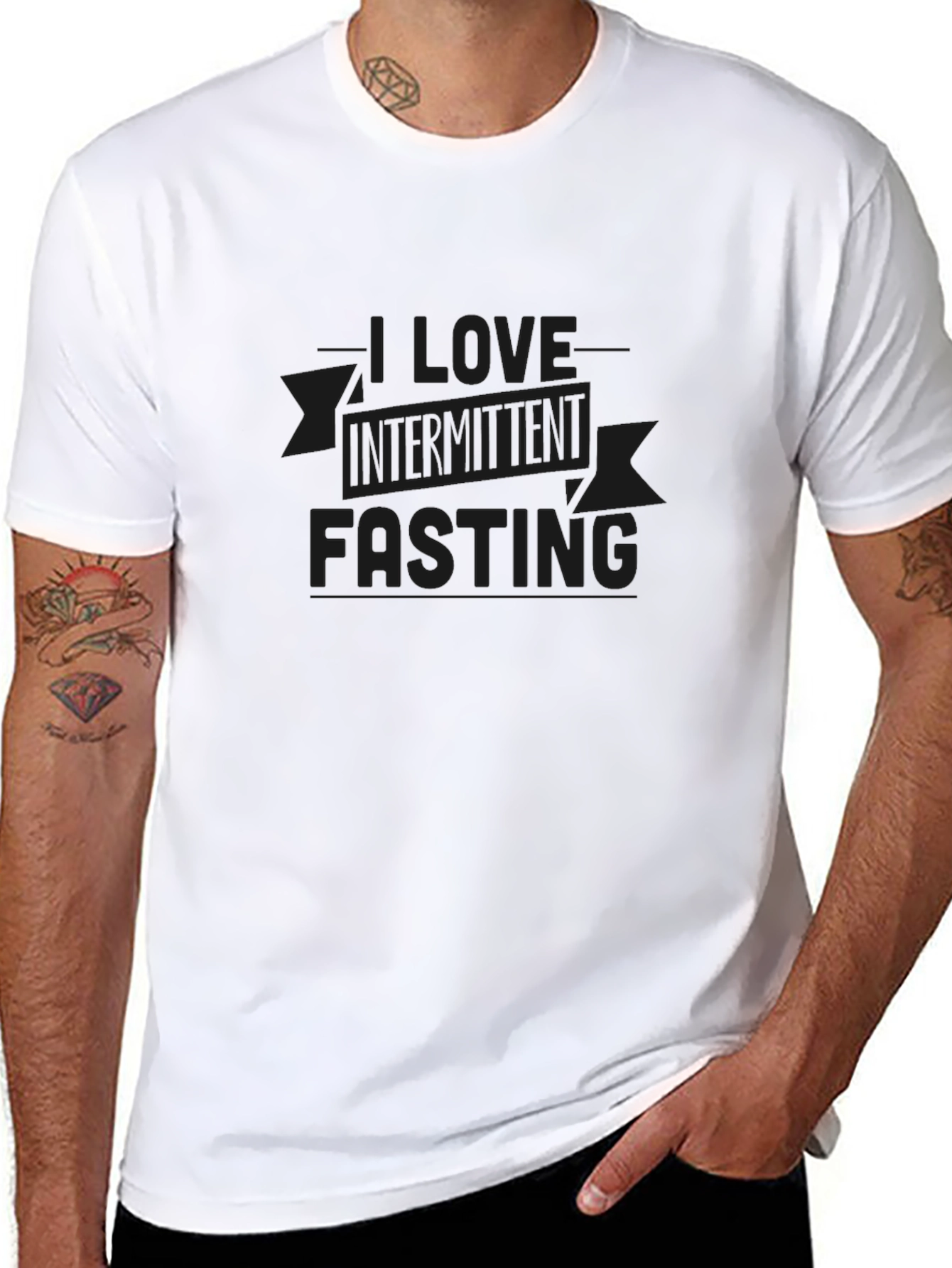I Love Intermittent Fasting Black T-Shirt