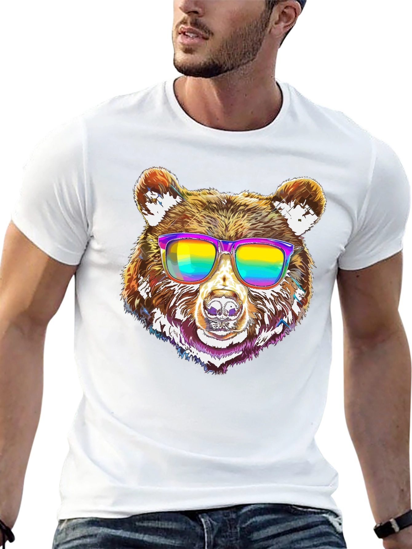 Cool Bear Graphic Tee - Mens Black T-Shirt