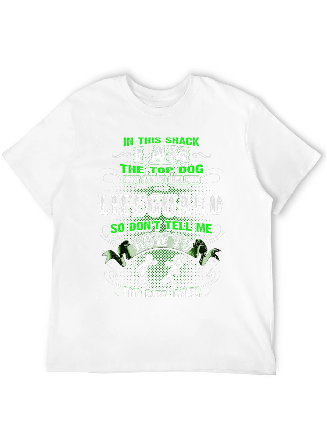 Lifeguard Top Dog Funny Graphic T-Shirt