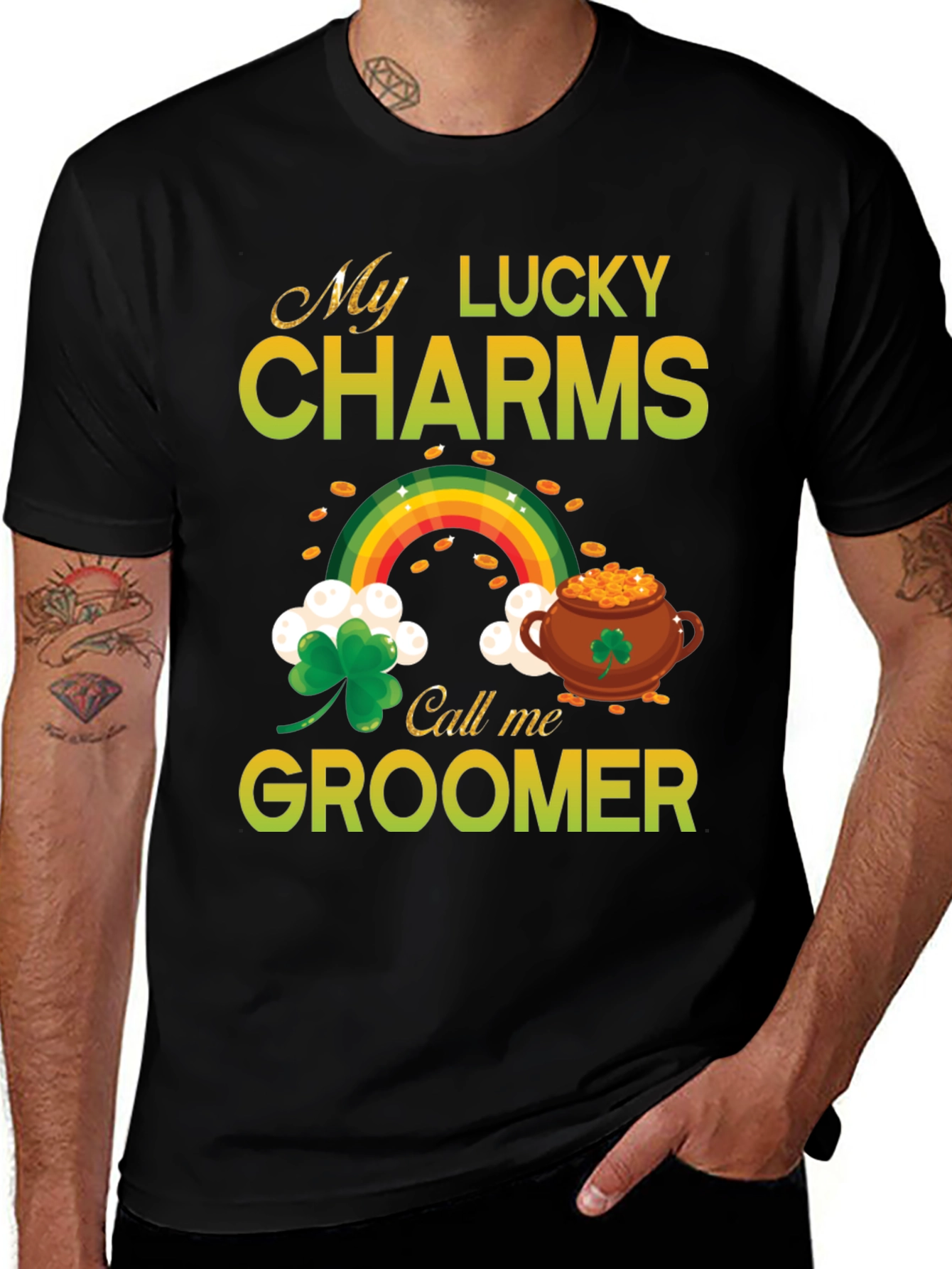 Lucky Charms Groomer St. Patricks Day T-Shirt