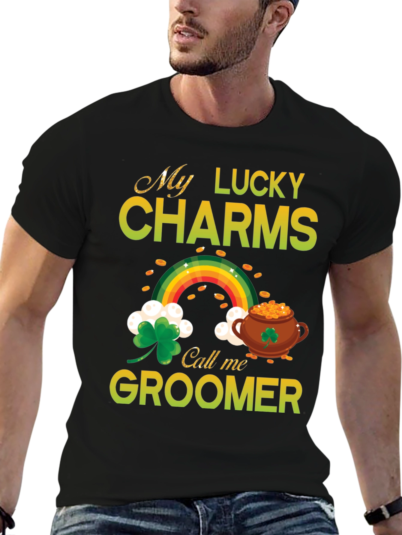 Lucky Charms Groomer St. Patricks Day T-Shirt