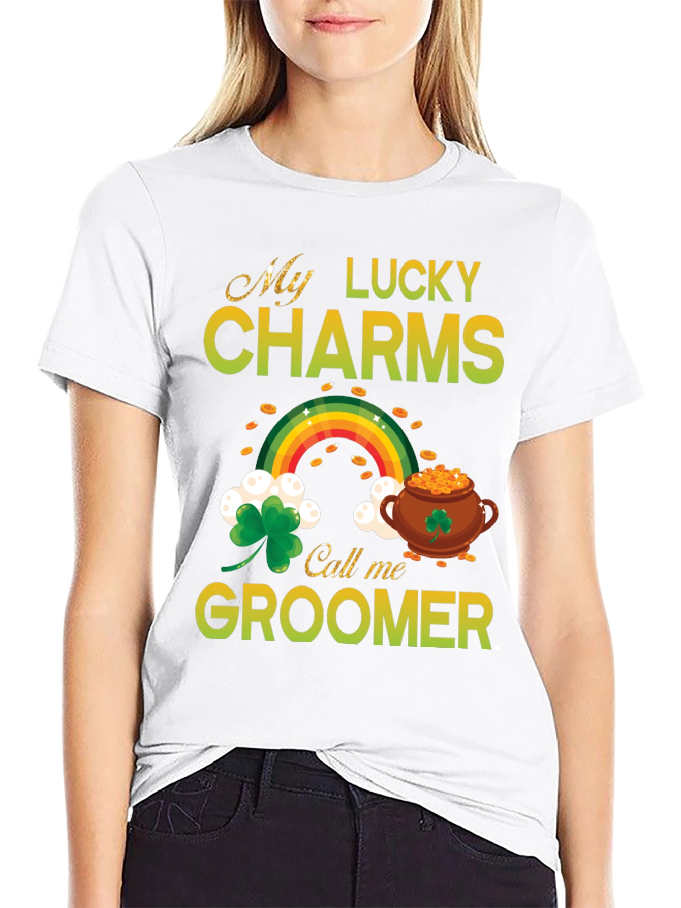 Lucky Charms Groomer St. Patricks Day T-Shirt