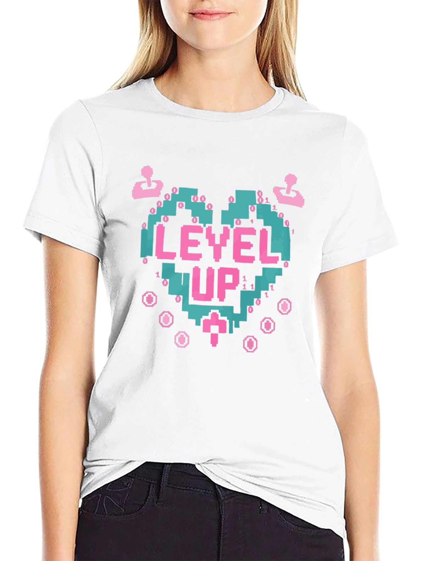 Level Up Gamer T-Shirt - Retro Video Game Tee
