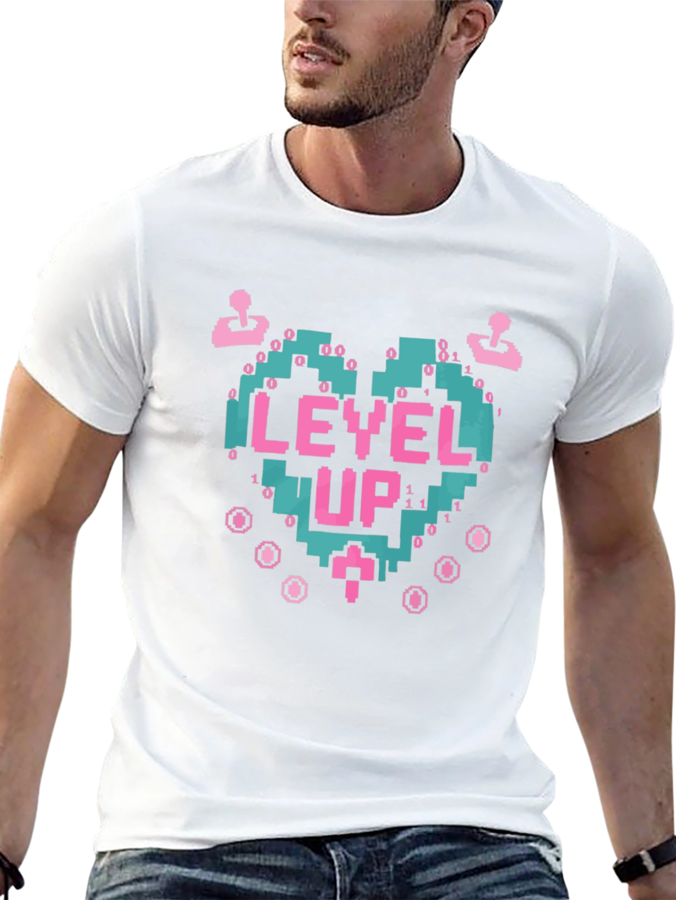 Level Up Gamer T-Shirt - Retro Video Game Tee