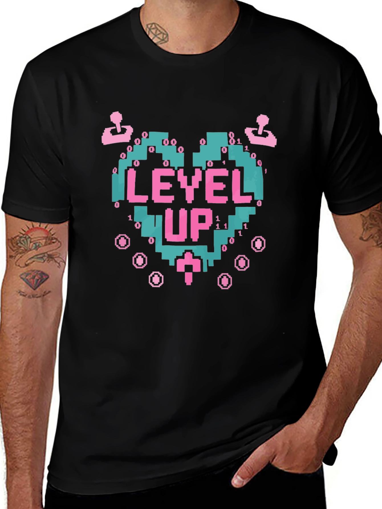 Level Up Gamer T-Shirt - Retro Video Game Tee