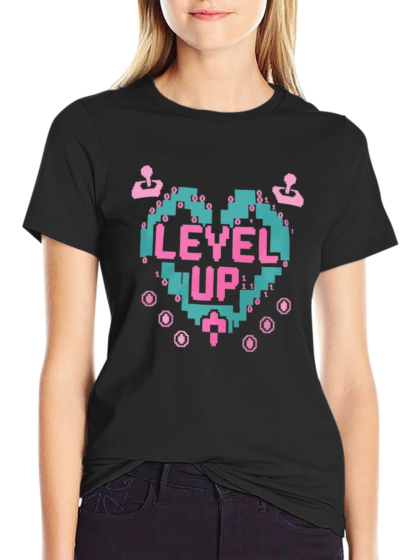 Level Up Gamer T-Shirt - Retro Video Game Tee