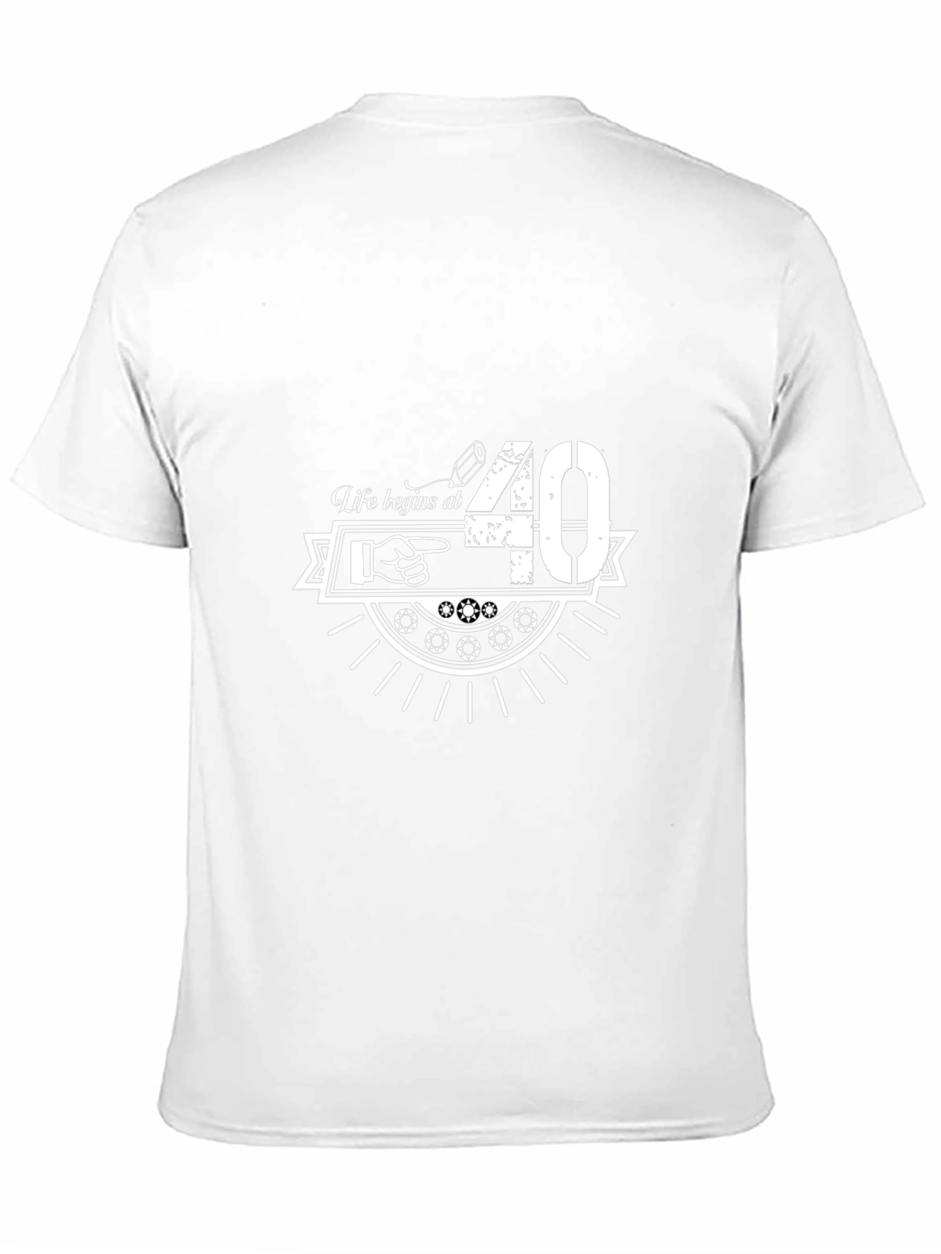 Life Begins At 40 Black T-Shirt