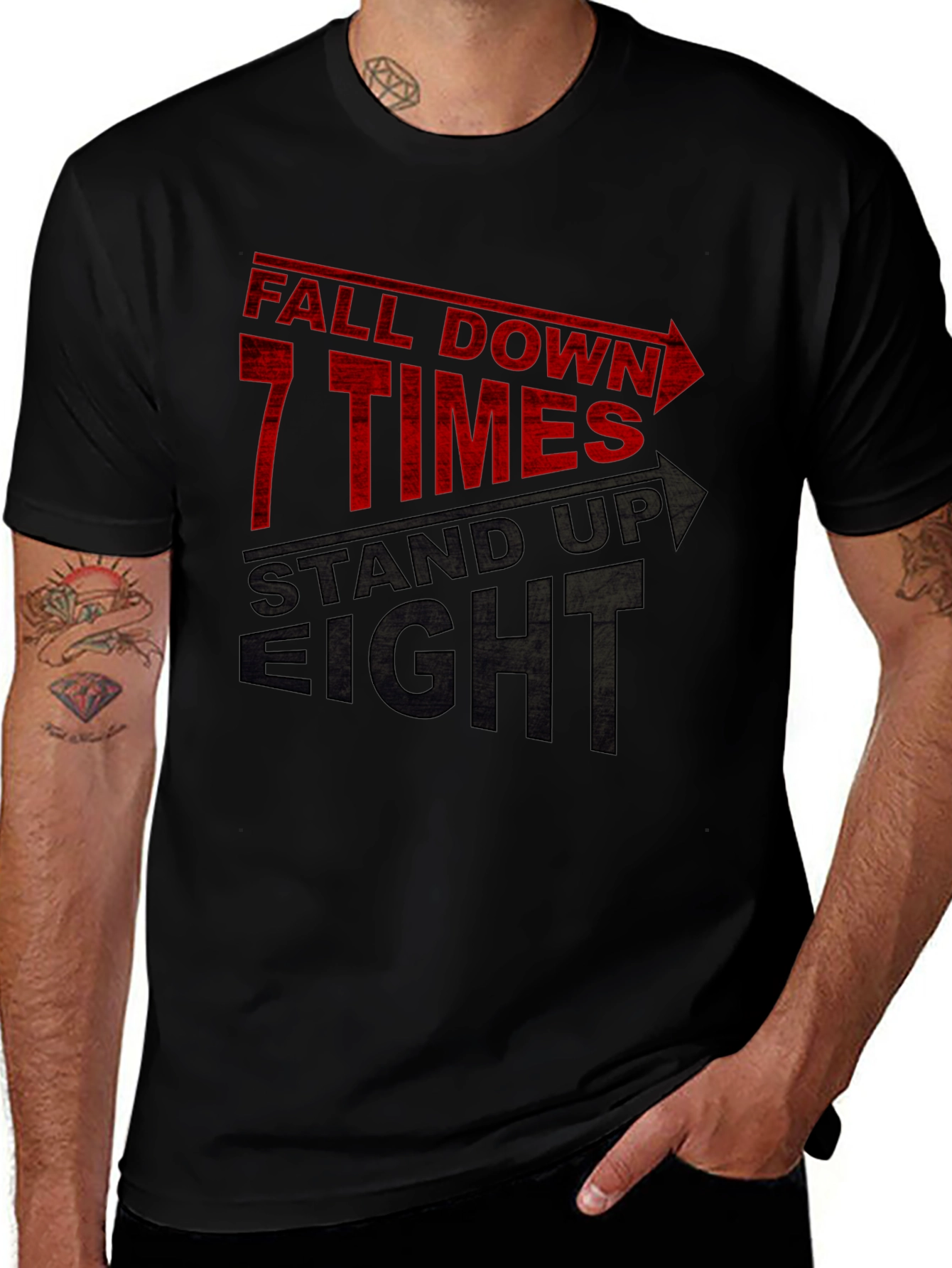 Fall Down 7 Times Stand Up 8 T-Shirt