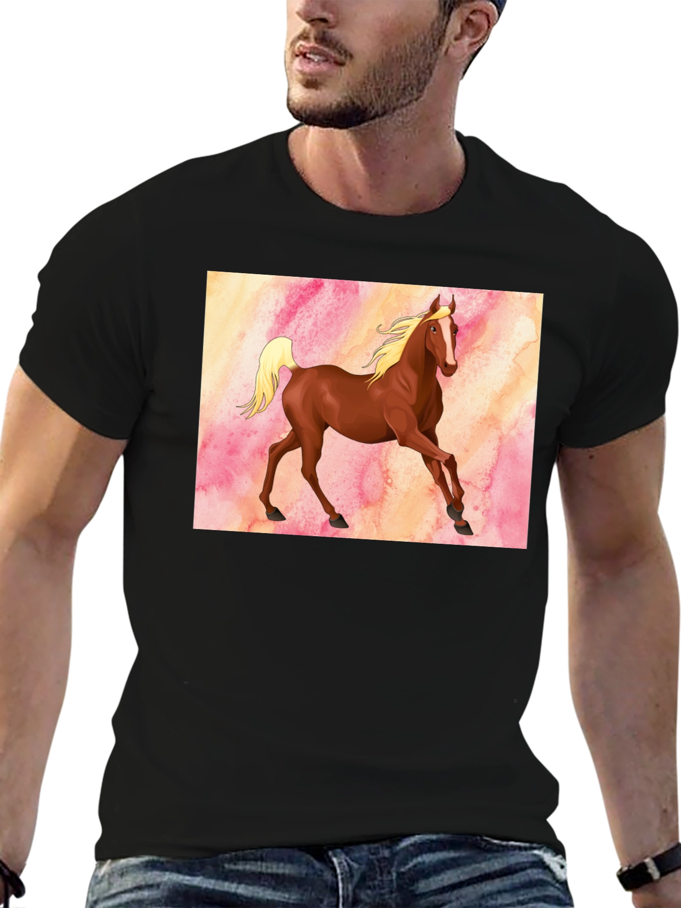 Horse Graphic T-Shirt - Equestrian Style