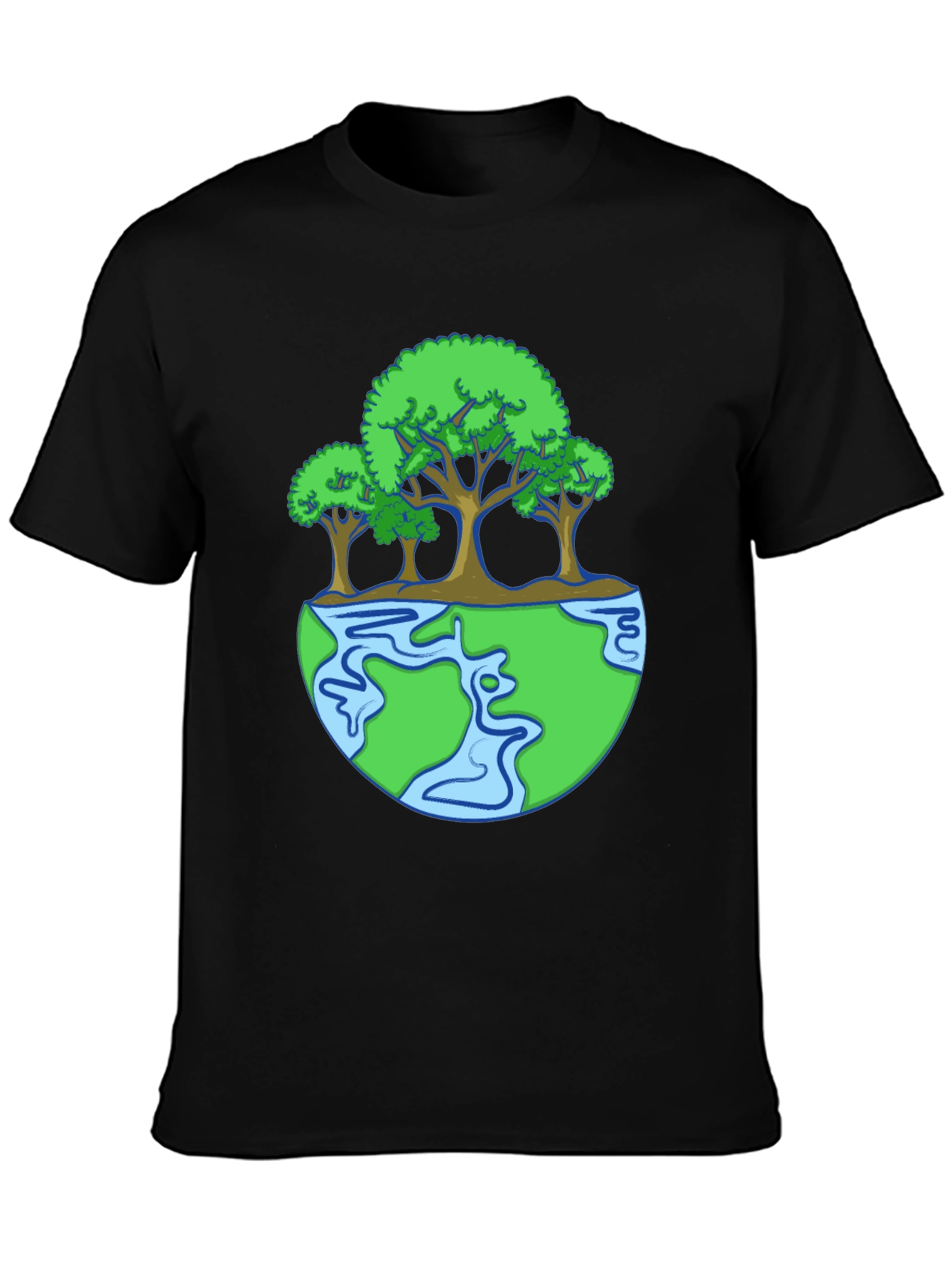 Earth Trees Graphic T-Shirt
