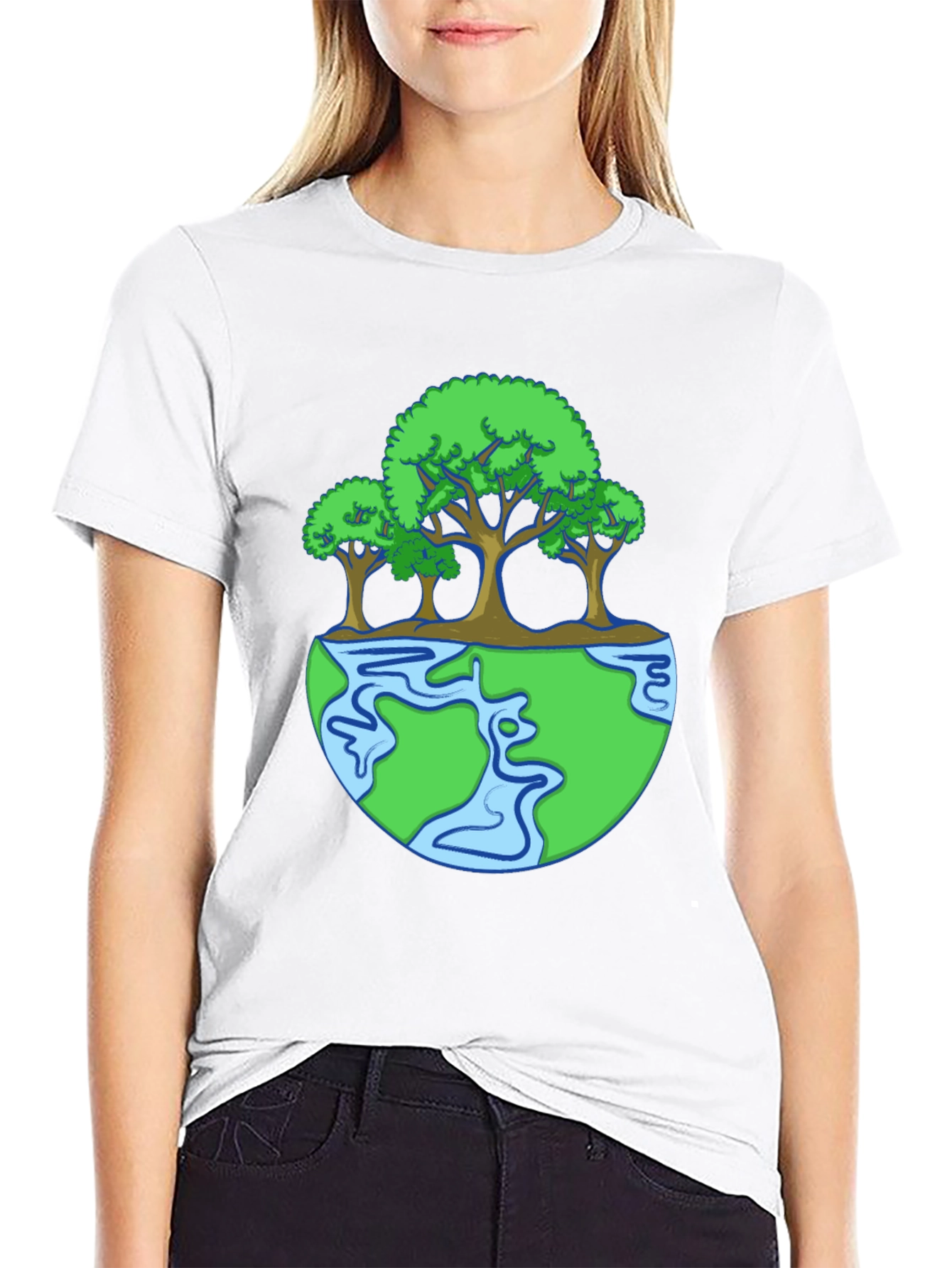 Earth Trees Graphic T-Shirt
