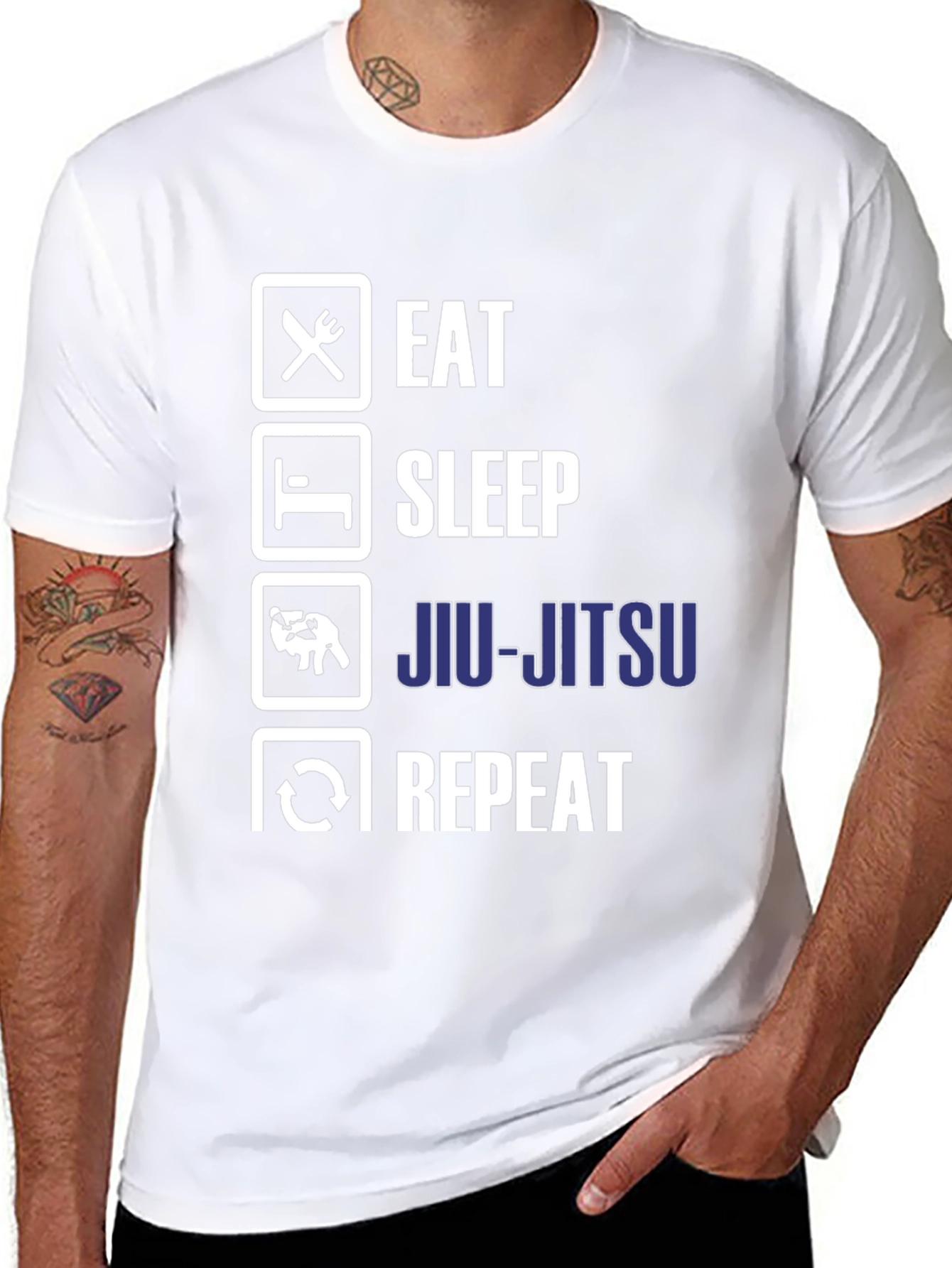 Eat Sleep Jiu-Jitsu Repeat T-Shirt