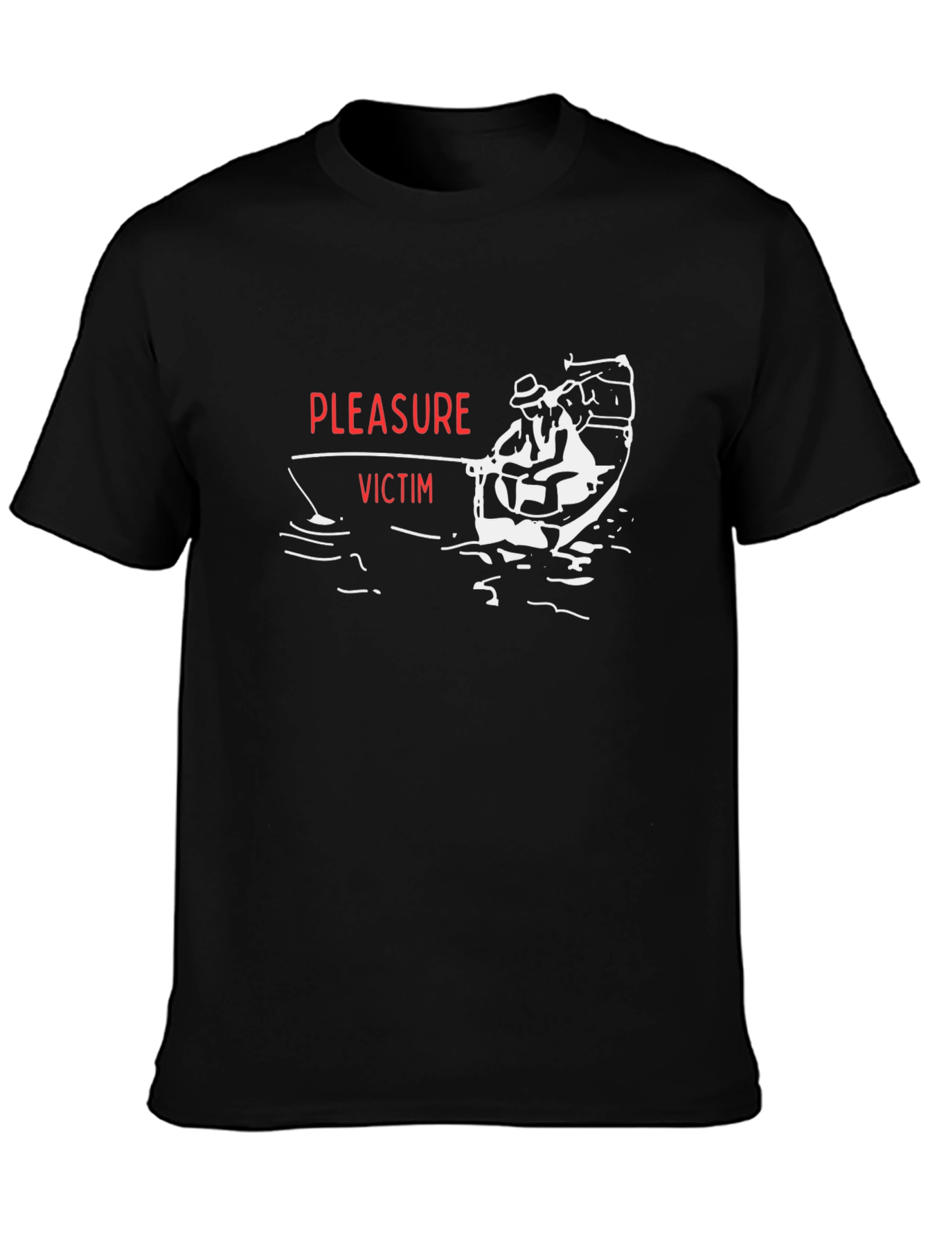 Pleasure Victim Graphic Tee - Black Cotton T-Shirt