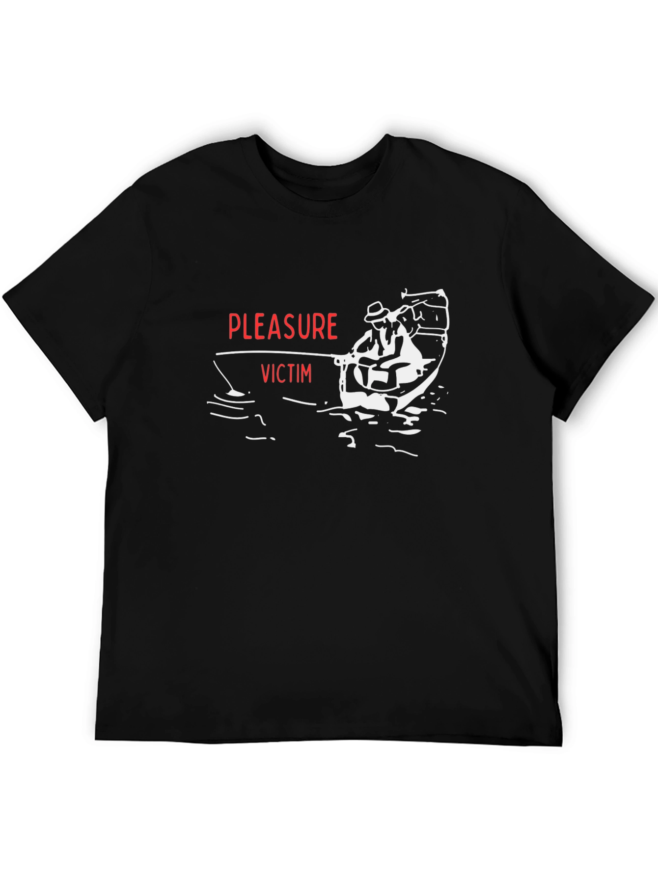 Pleasure Victim Graphic Tee - Black Cotton T-Shirt