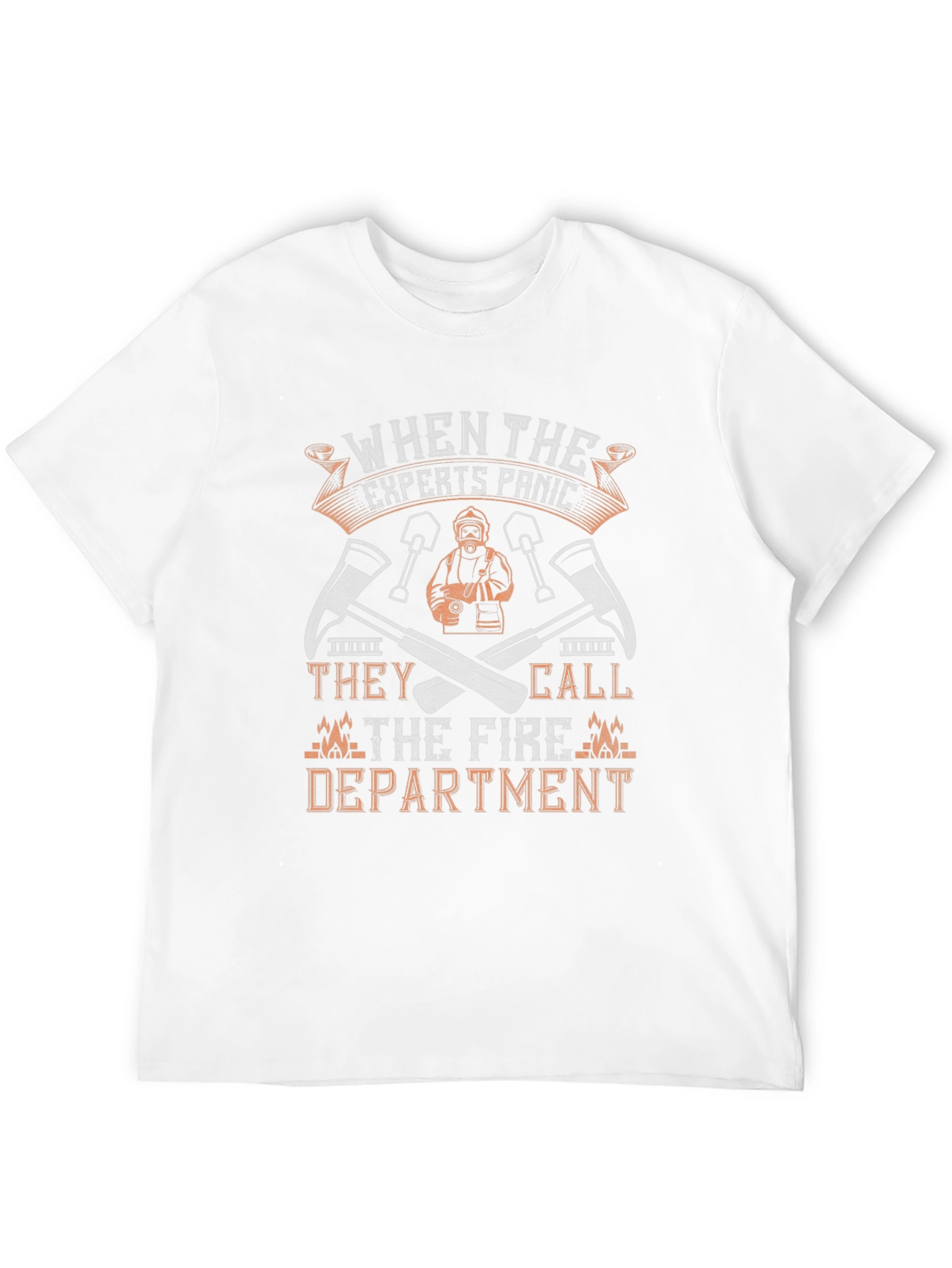 Fire Department Expert Panic Graphic Tee