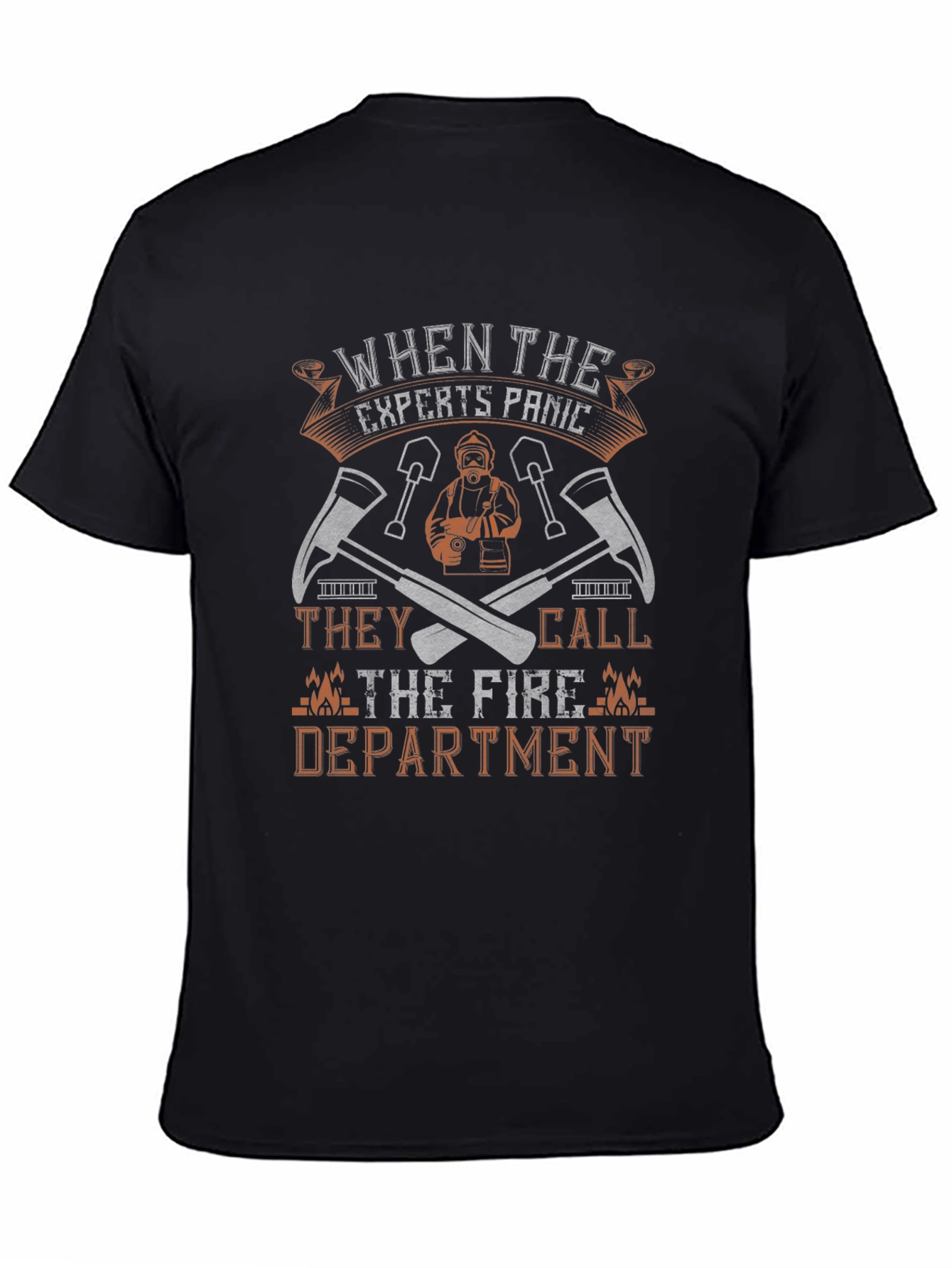 Fire Department Expert Panic Graphic Tee