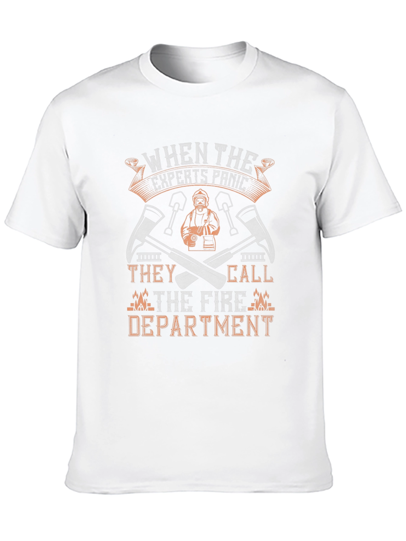 Fire Department Expert Panic Graphic Tee