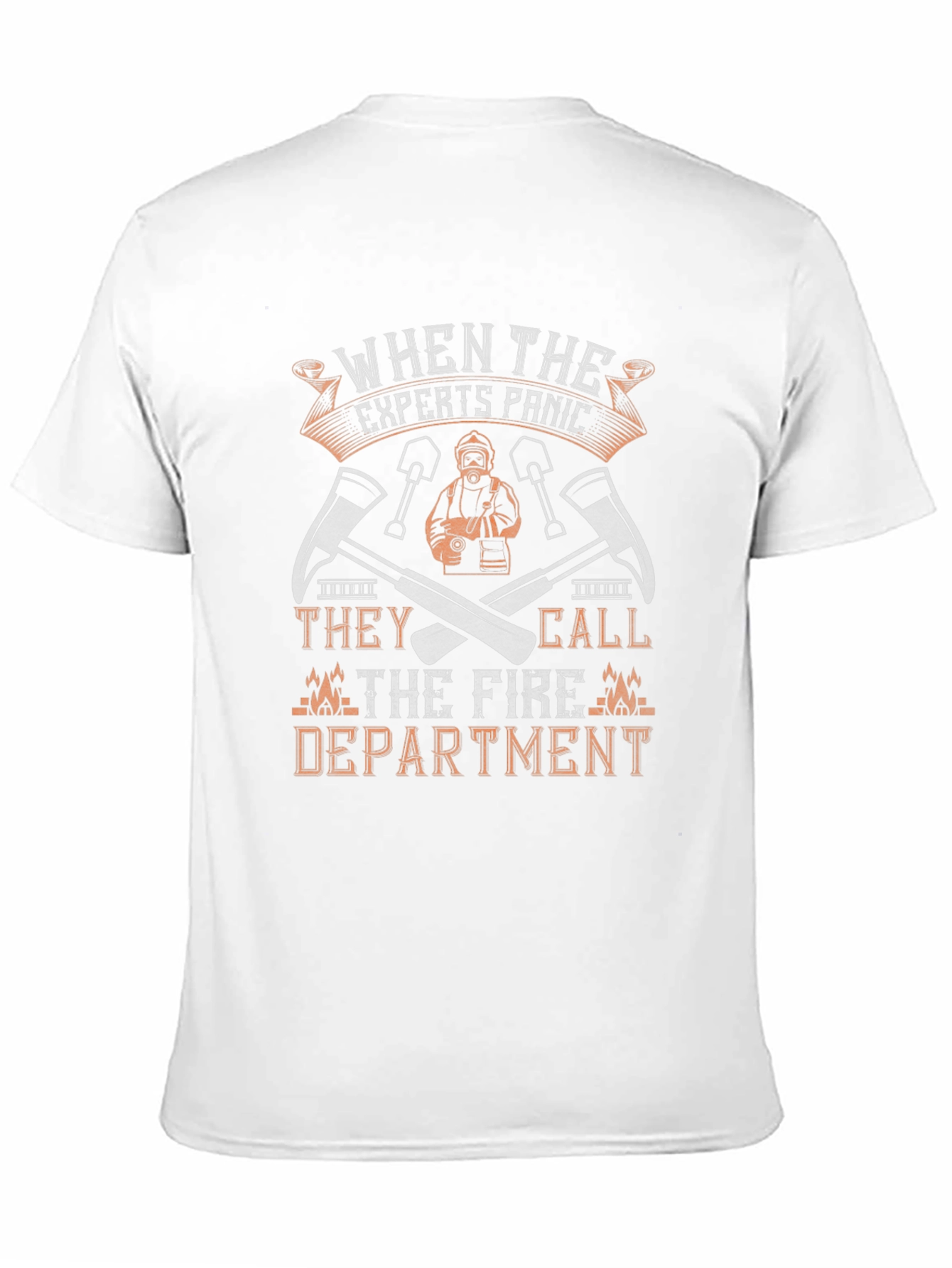 Fire Department Expert Panic Graphic Tee