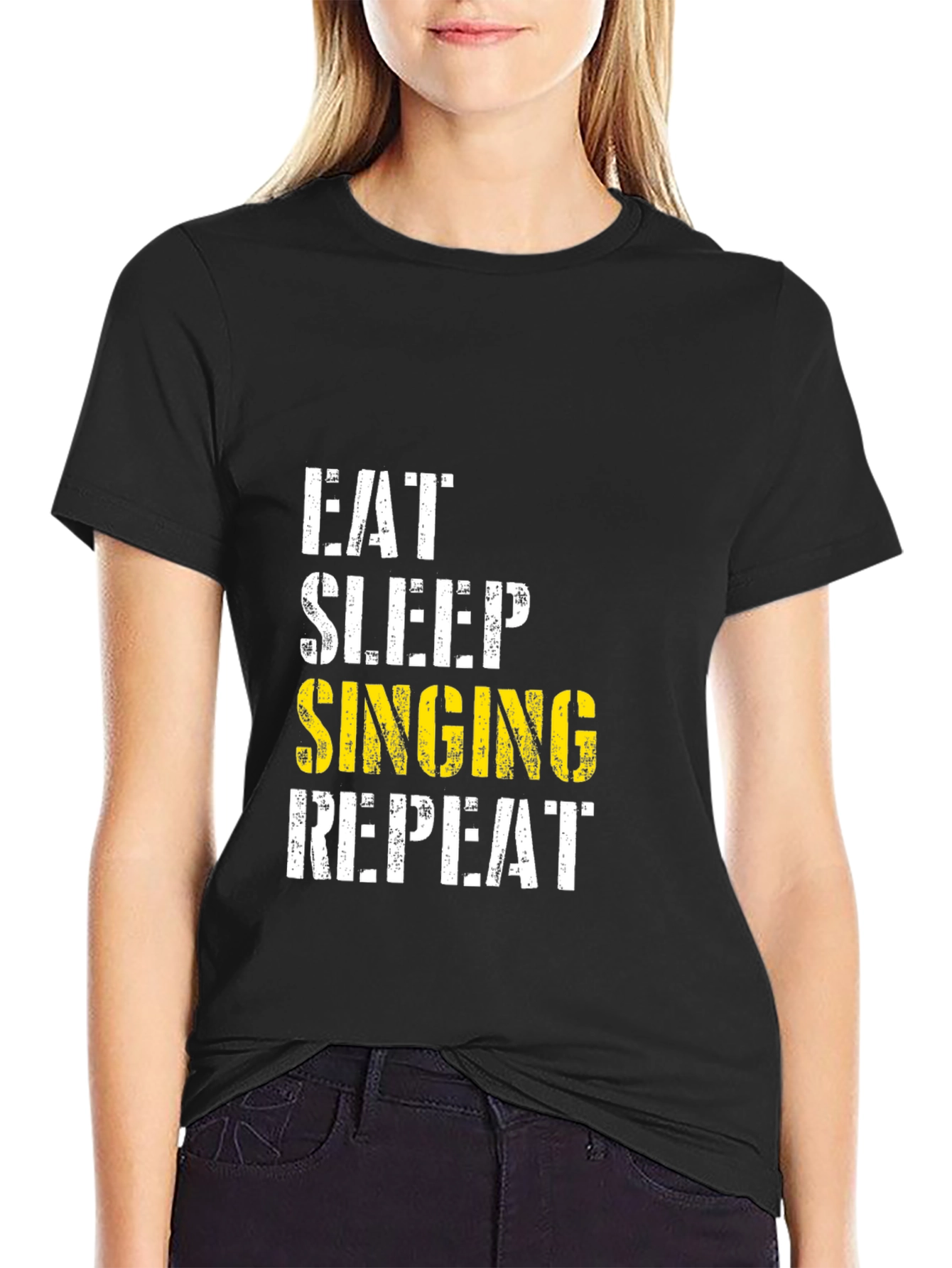 Eat Sleep Singing Repeat T-Shirt