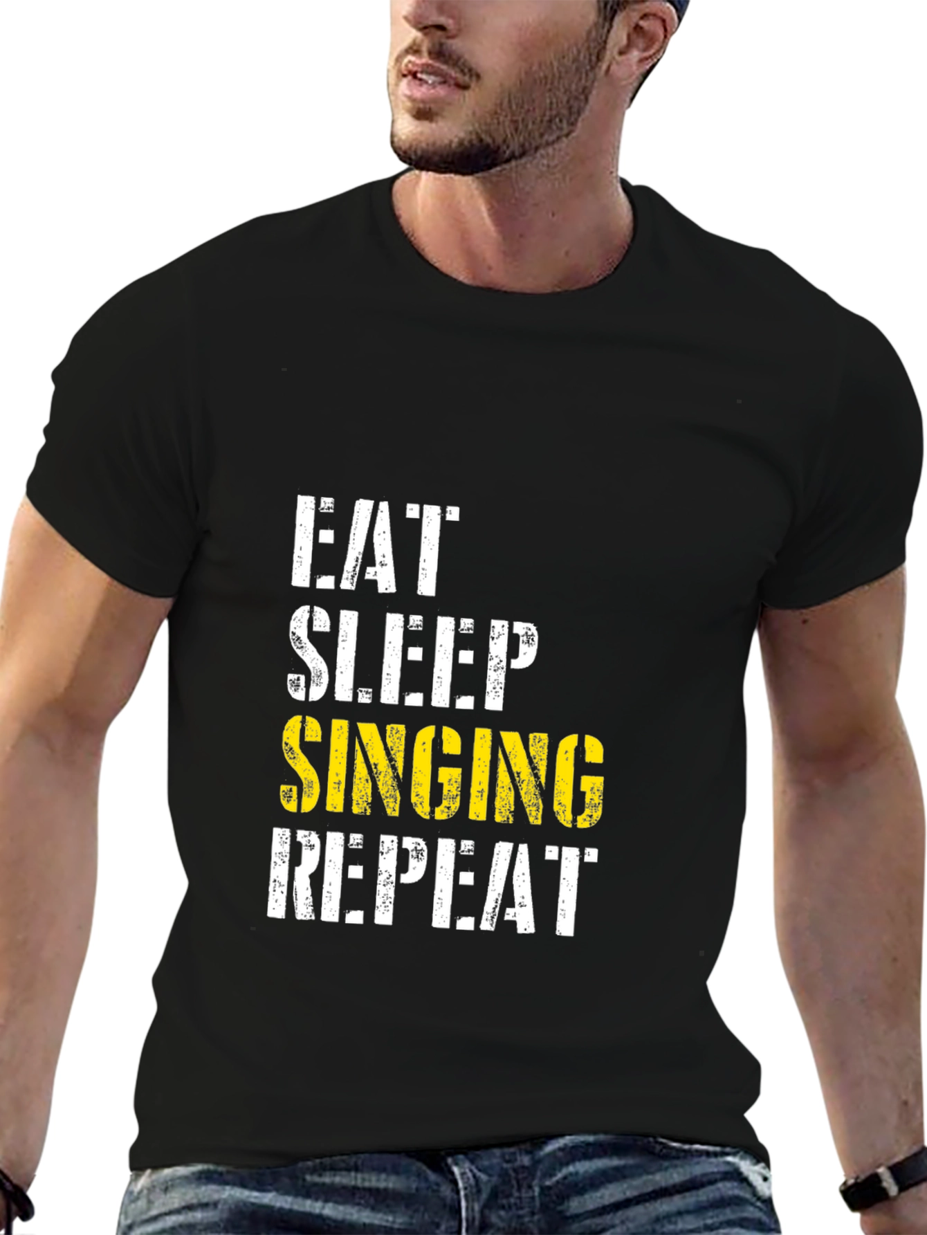 Eat Sleep Singing Repeat T-Shirt