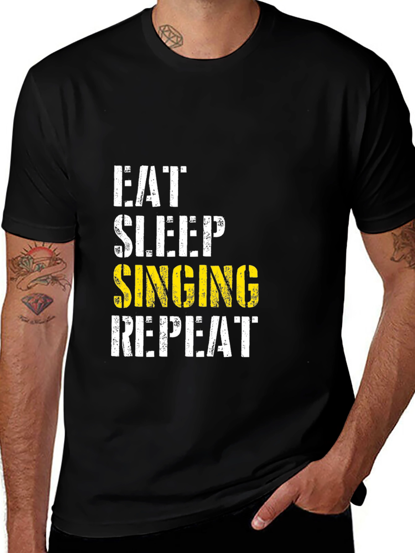 Eat Sleep Singing Repeat T-Shirt