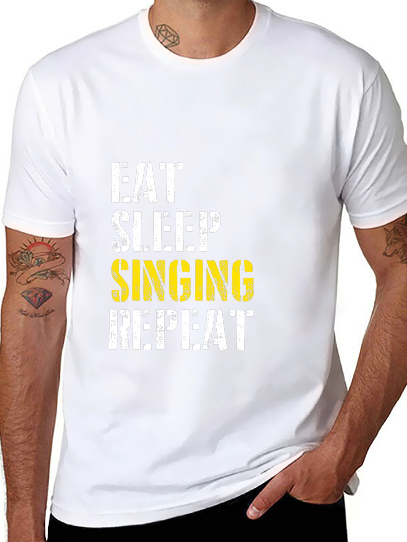 Eat Sleep Singing Repeat T-Shirt