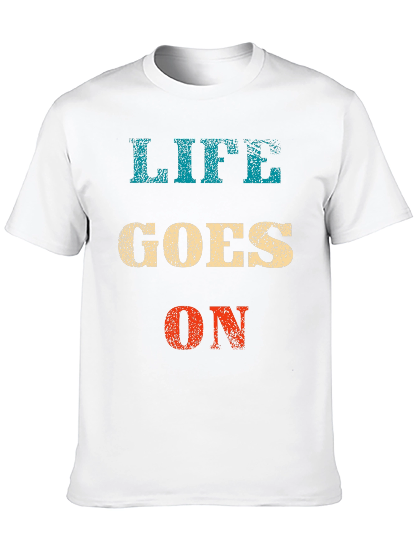 Life Goes On Graphic Tee - Black Casual T-Shirt