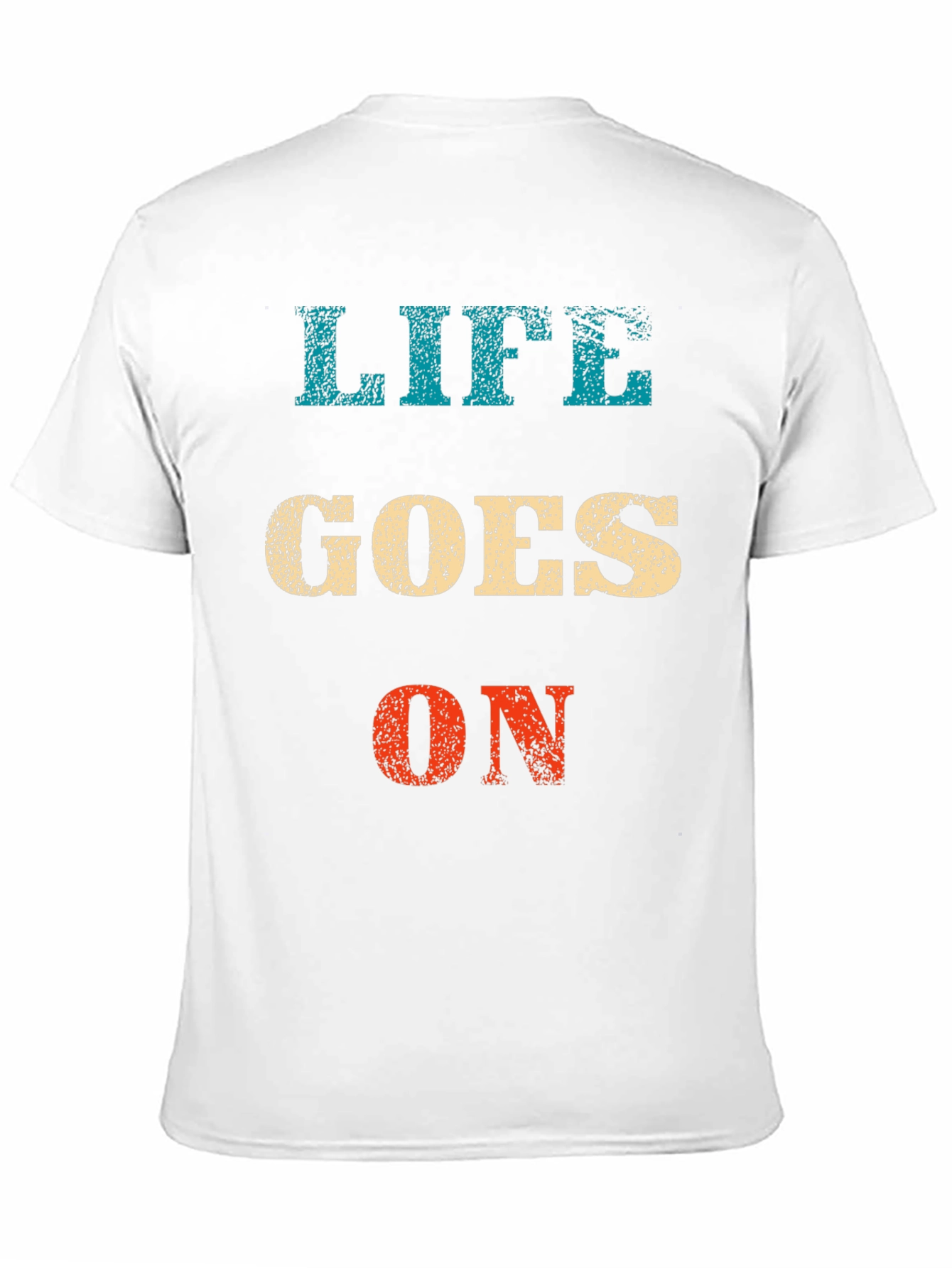 Life Goes On Graphic Tee - Black Casual T-Shirt