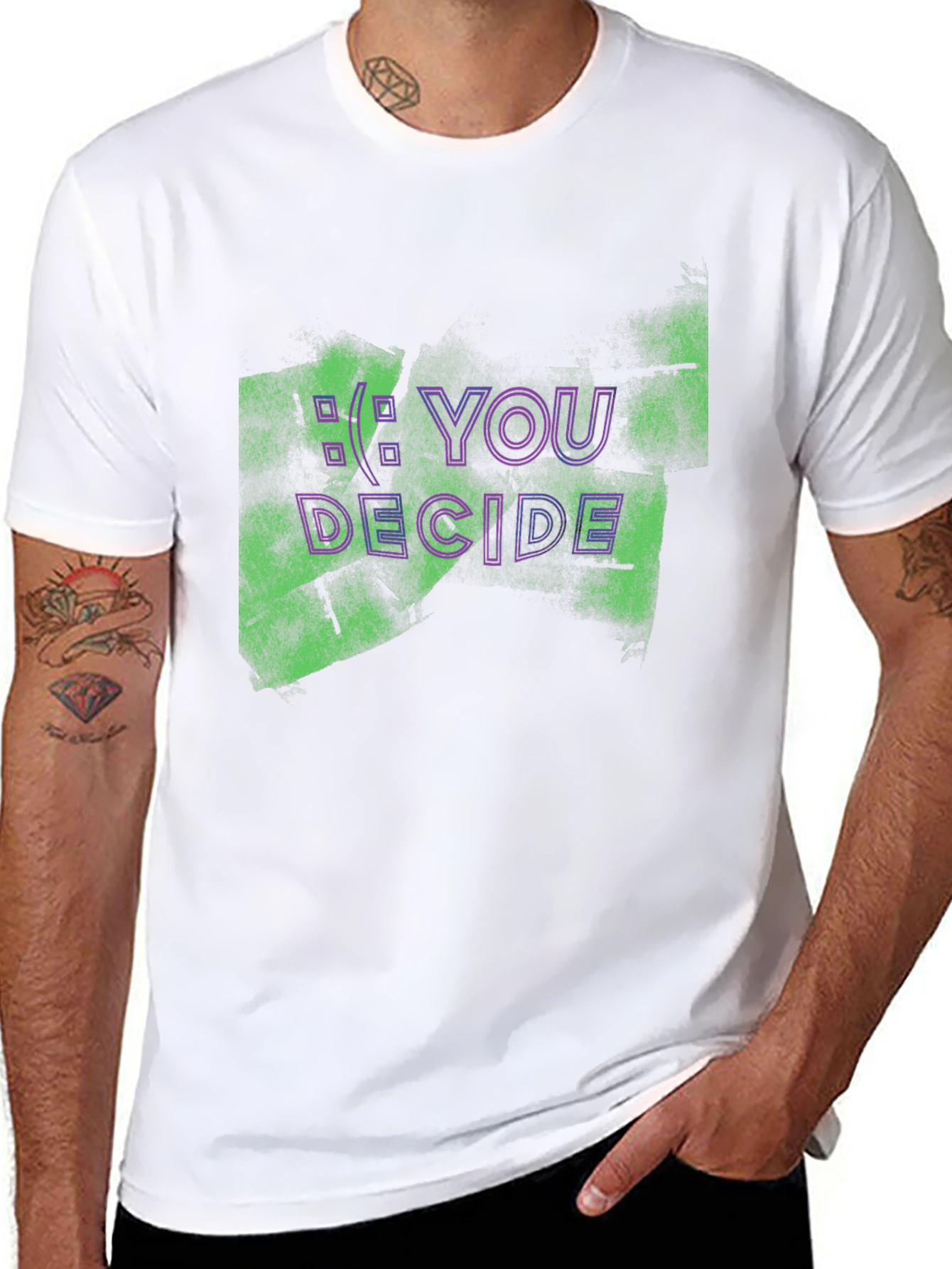 YOU DECIDE Graphic Tee - Edgy Streetwear T-Shirt