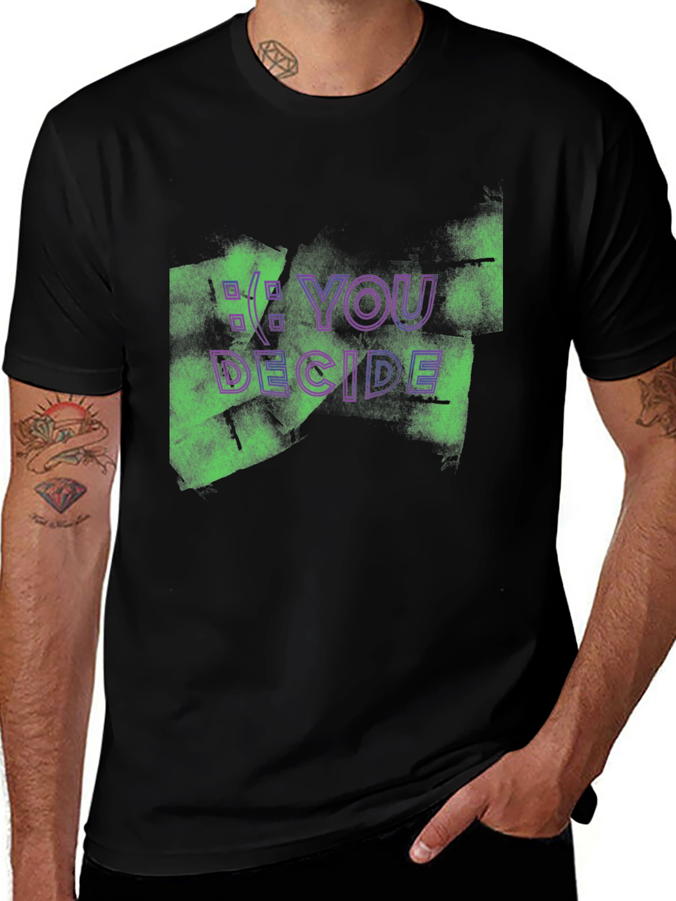 YOU DECIDE Graphic Tee - Edgy Streetwear T-Shirt