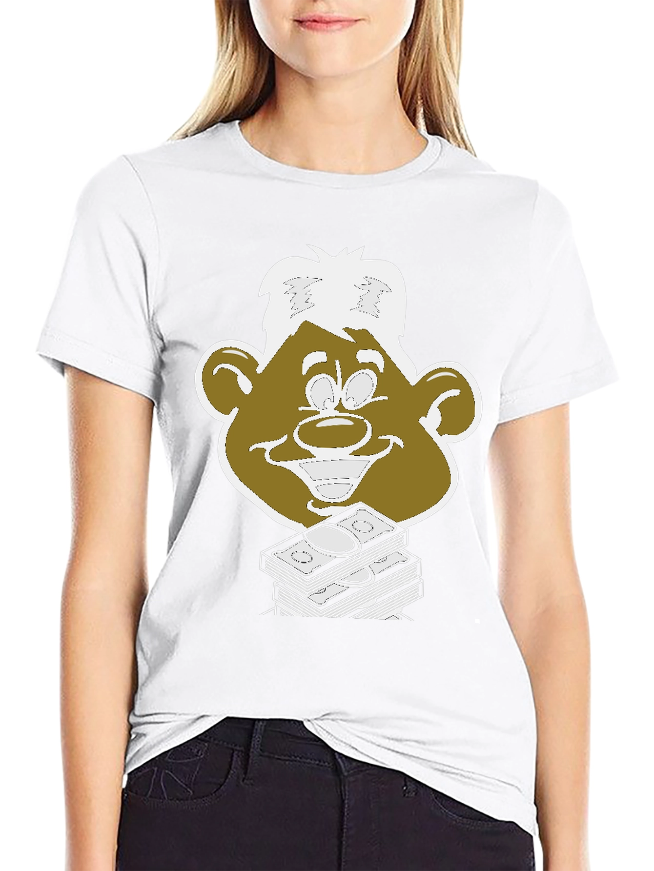 Funny Money Face Graphic Tee - Unisex Black T-Shirt