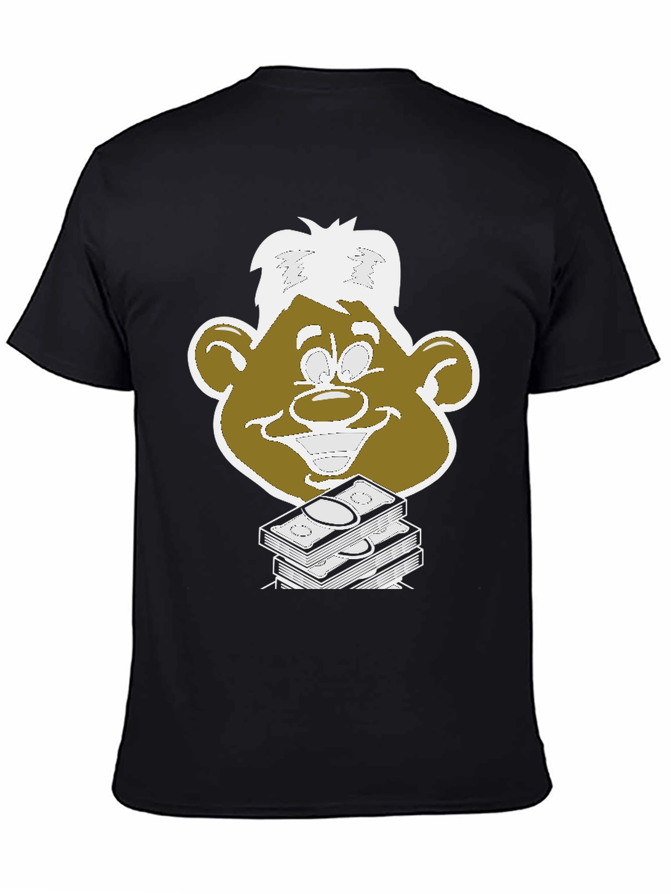 Funny Money Face Graphic Tee - Unisex Black T-Shirt