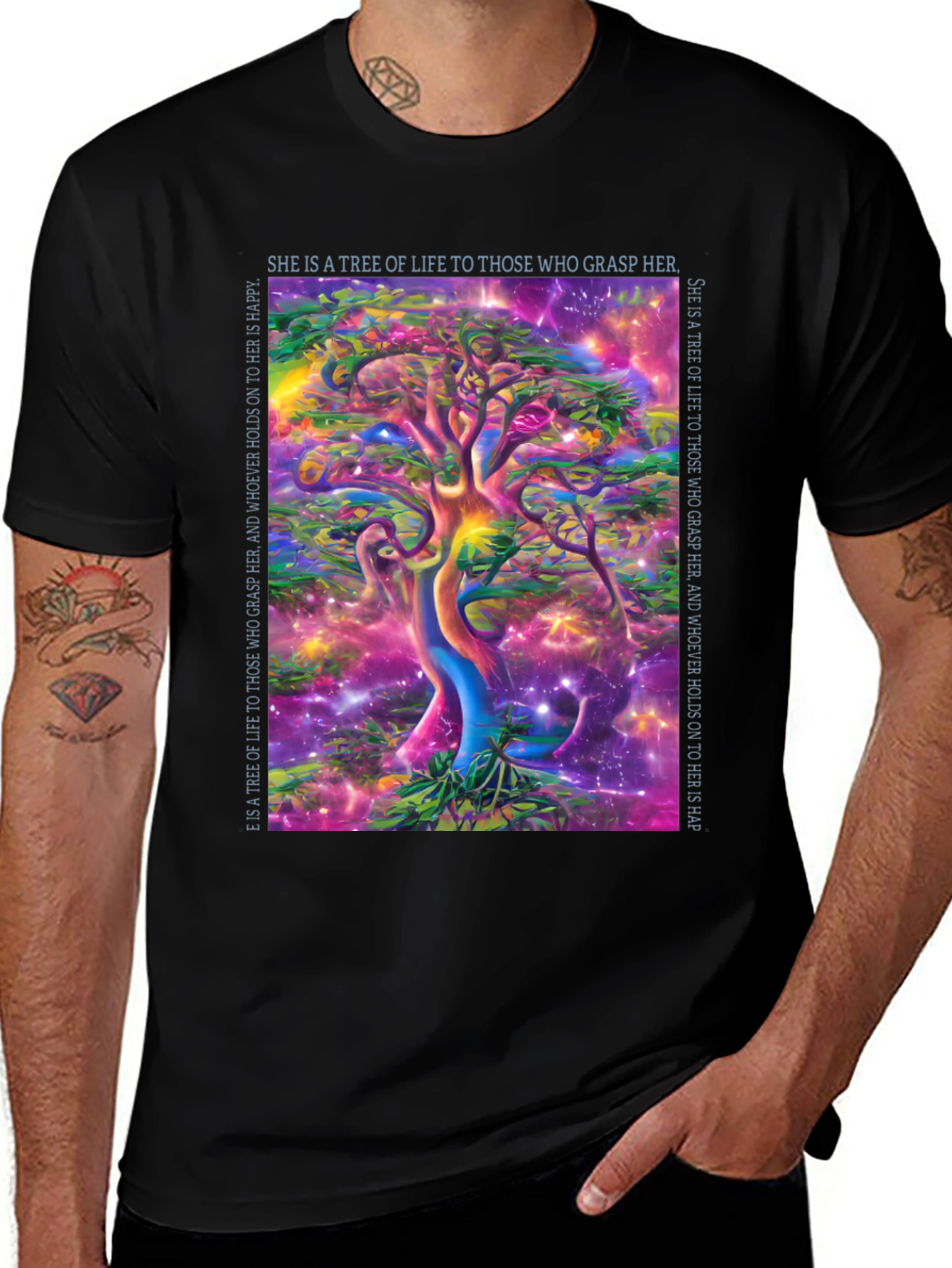 Tree of Life T-Shirt - Vibrant Spiritual Art