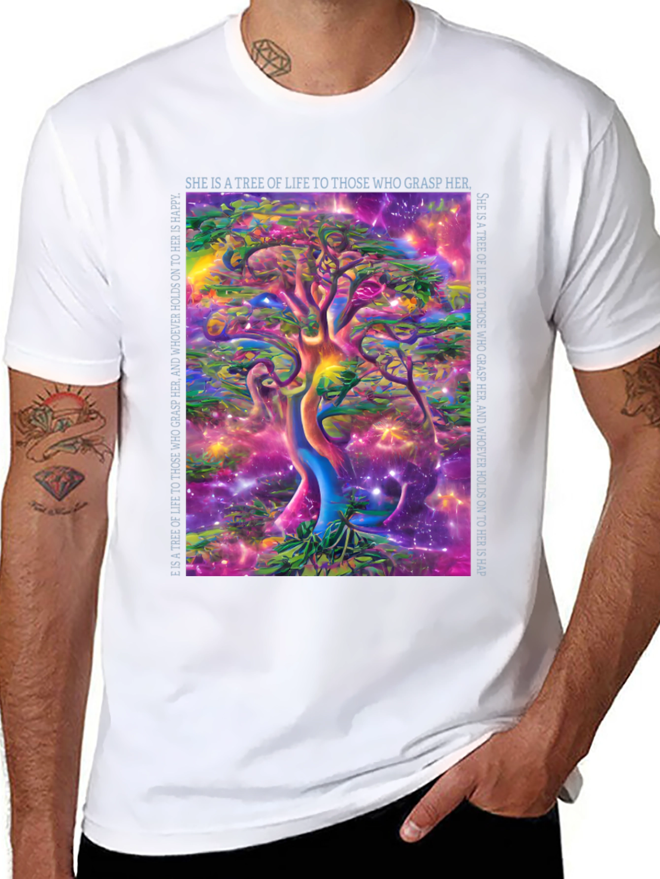 Tree of Life T-Shirt - Vibrant Spiritual Art