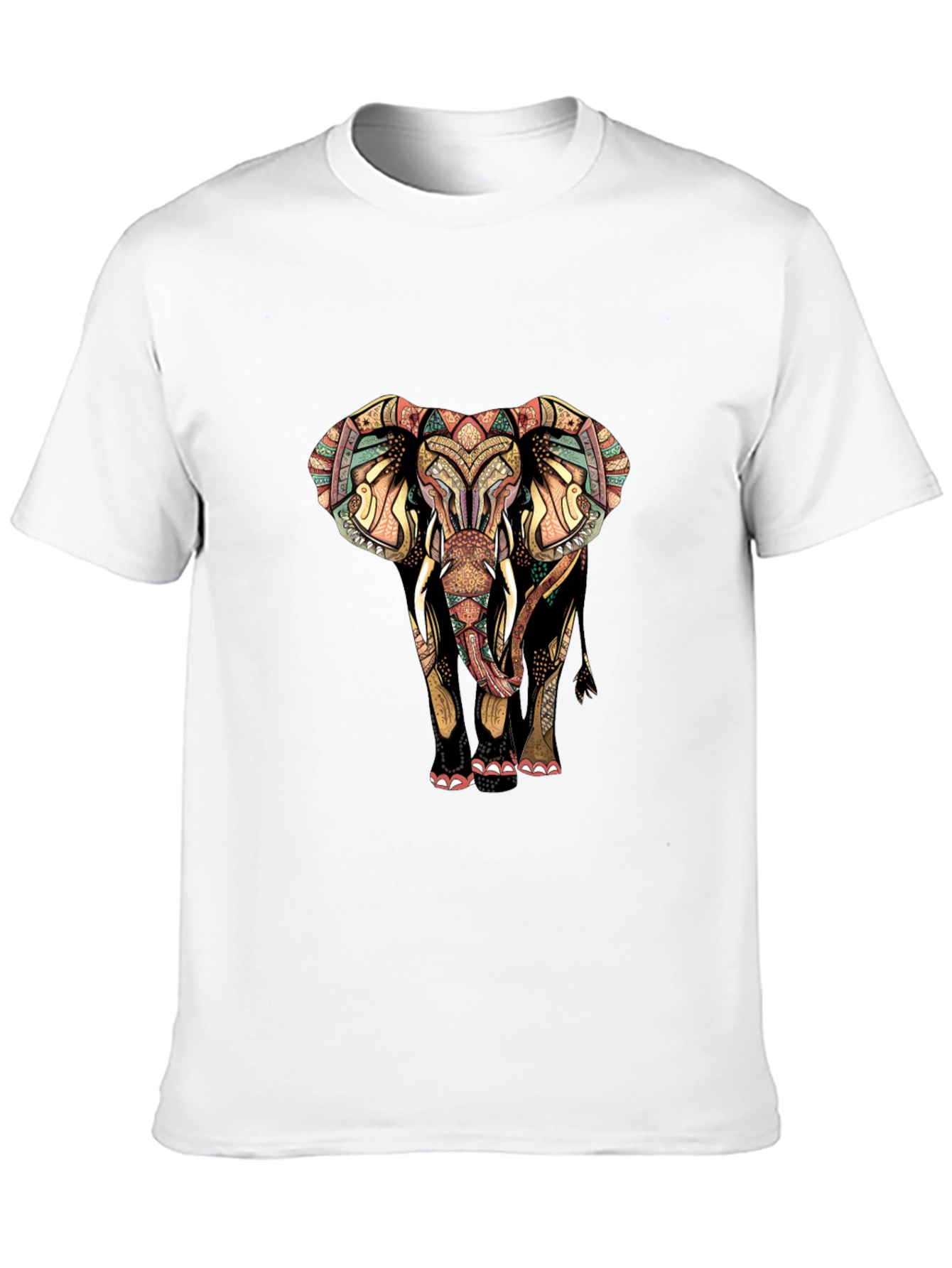 Elephant Graphic Print Mens Tee