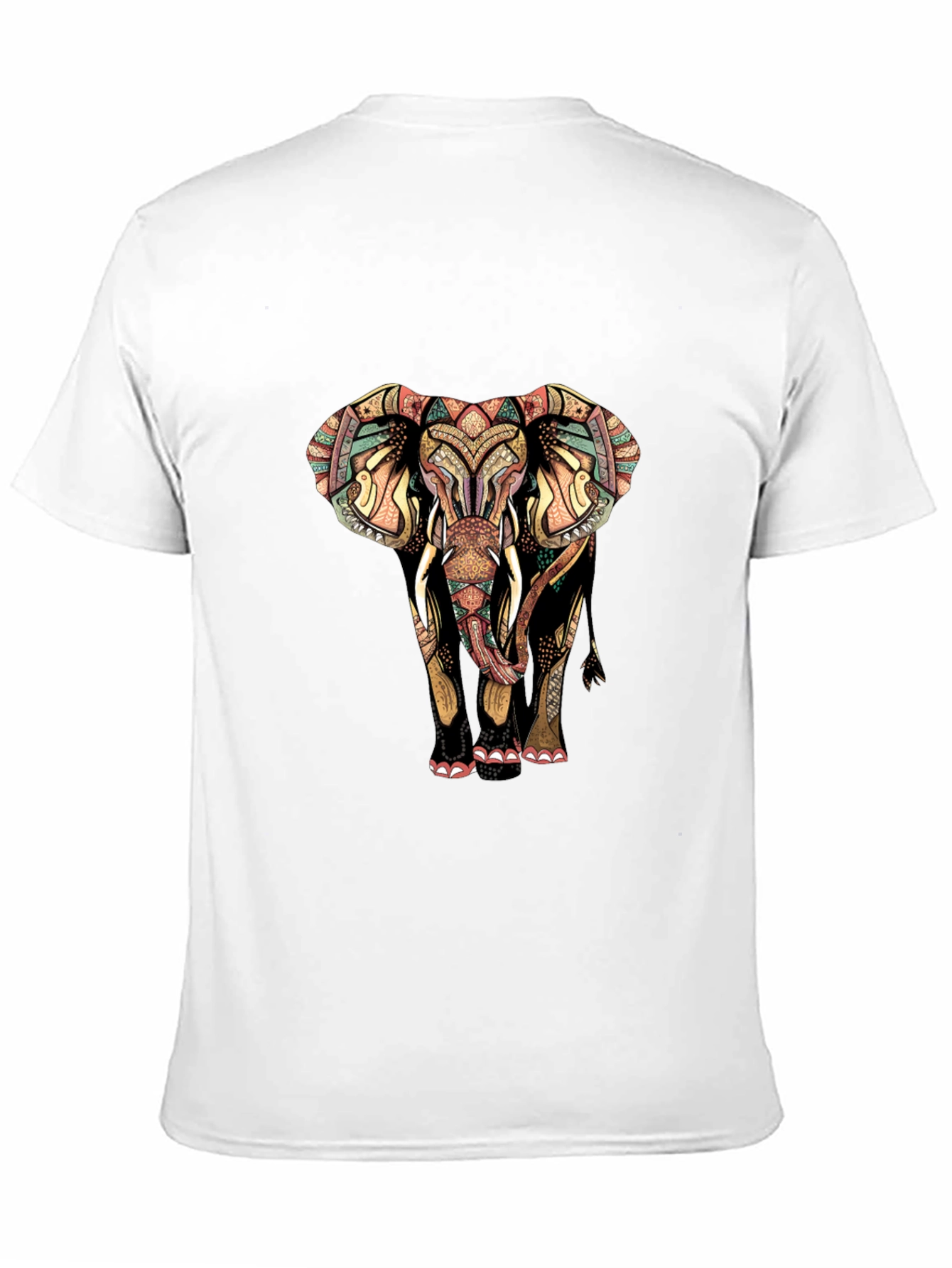 Elephant Graphic Print Mens Tee