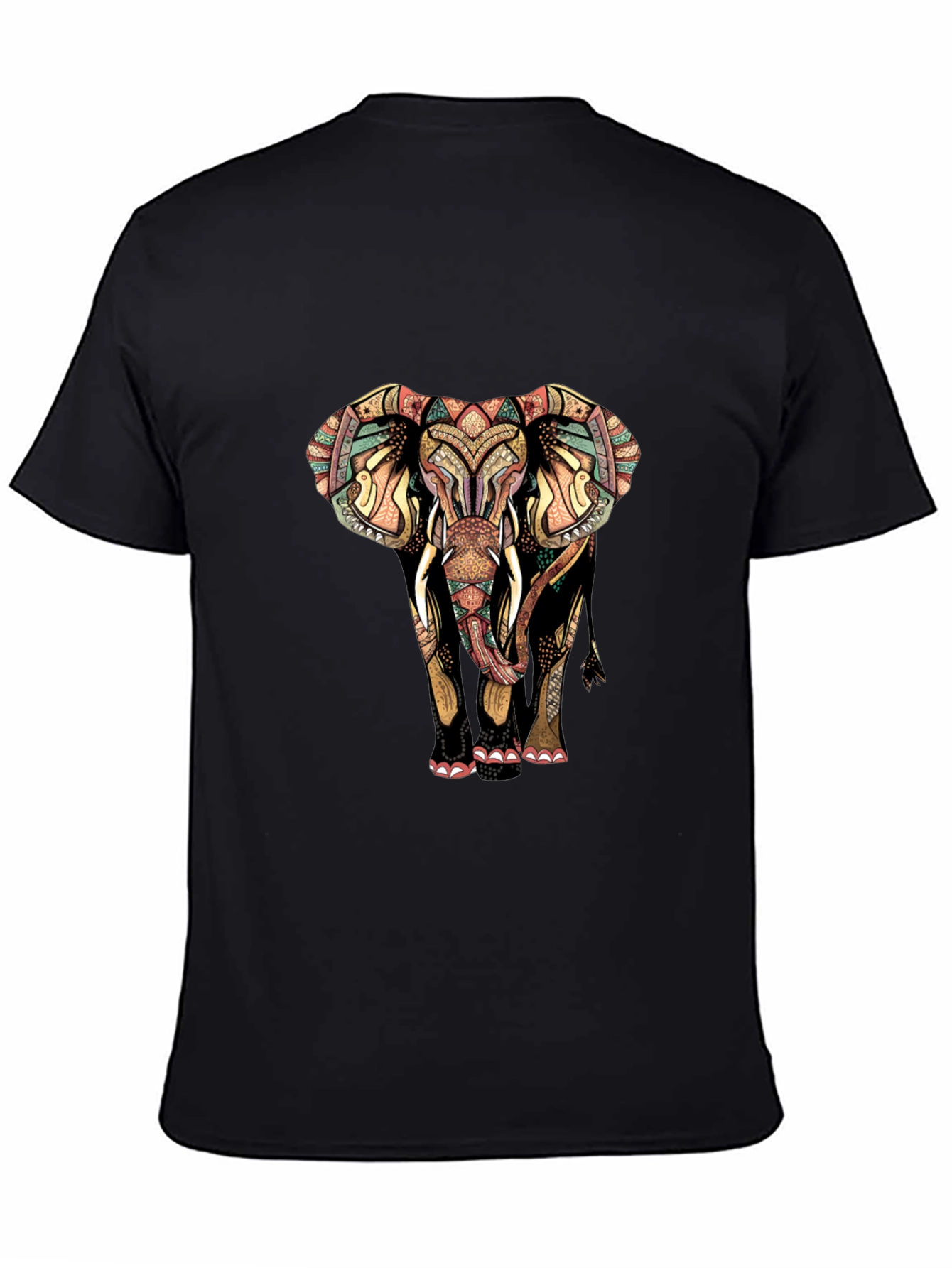 Elephant Graphic Print Mens Tee