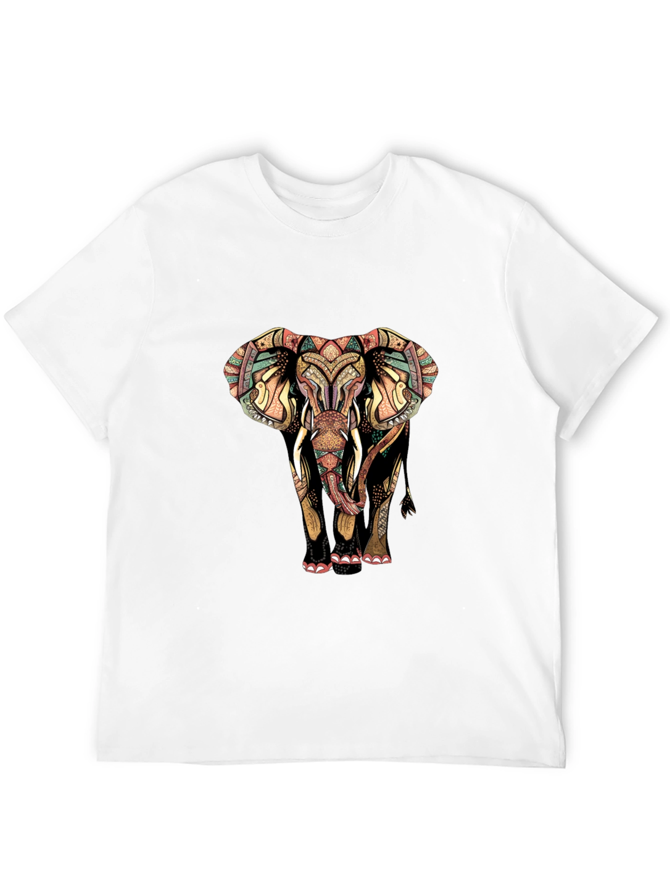 Elephant Graphic Print Mens Tee