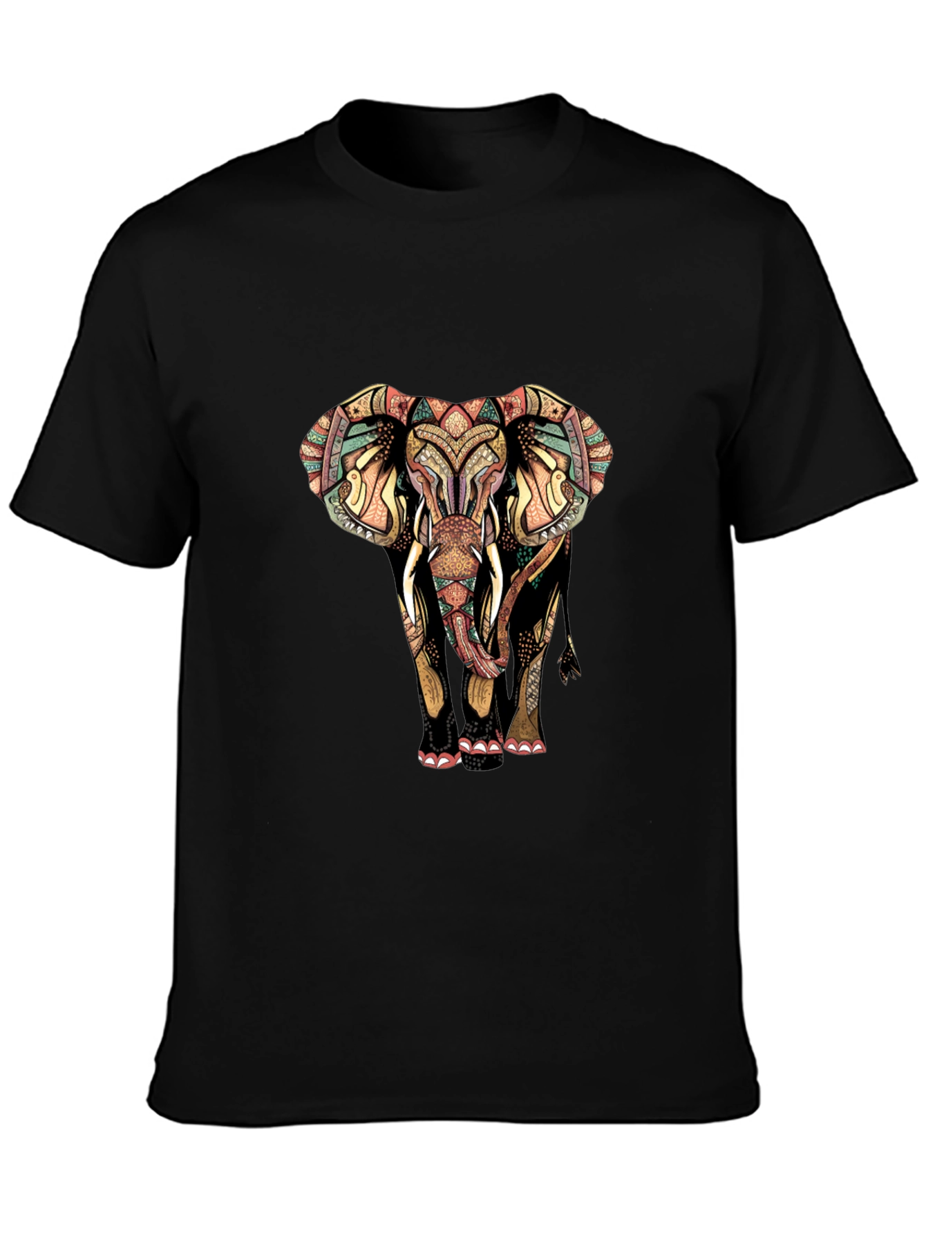 Elephant Graphic Print Mens Tee