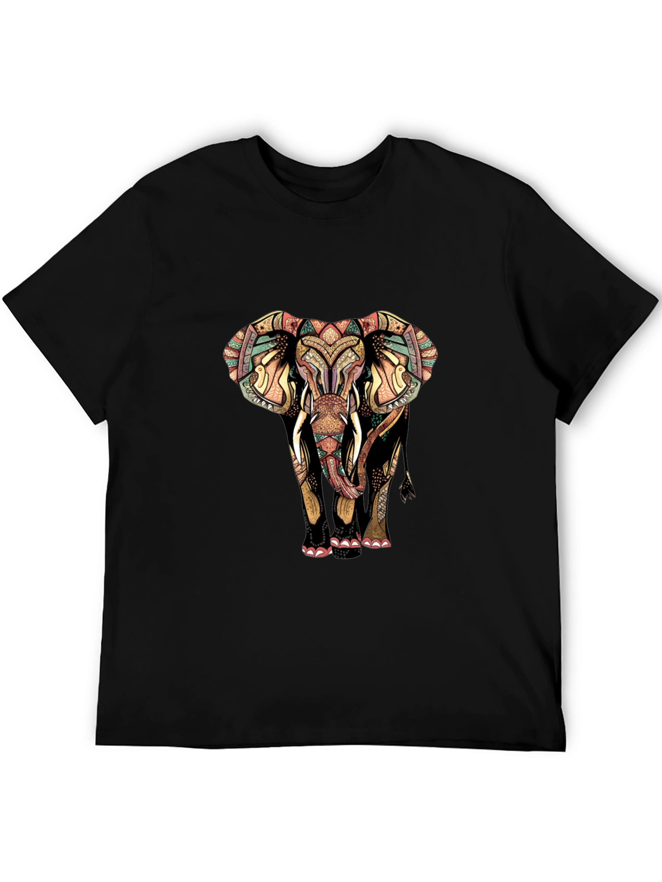 Elephant Graphic Print Mens Tee