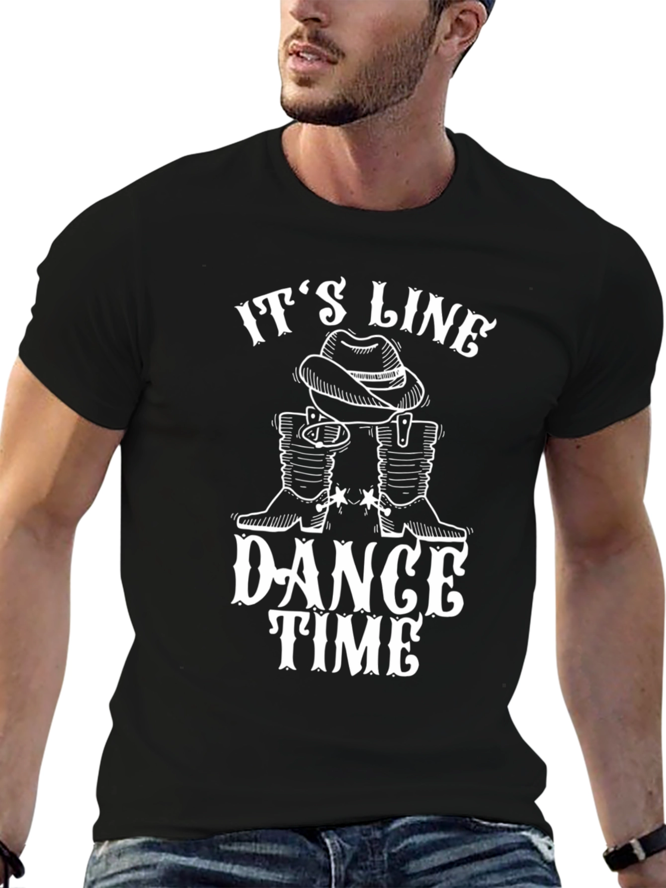 Its Line Dance Time Graphic Tee
