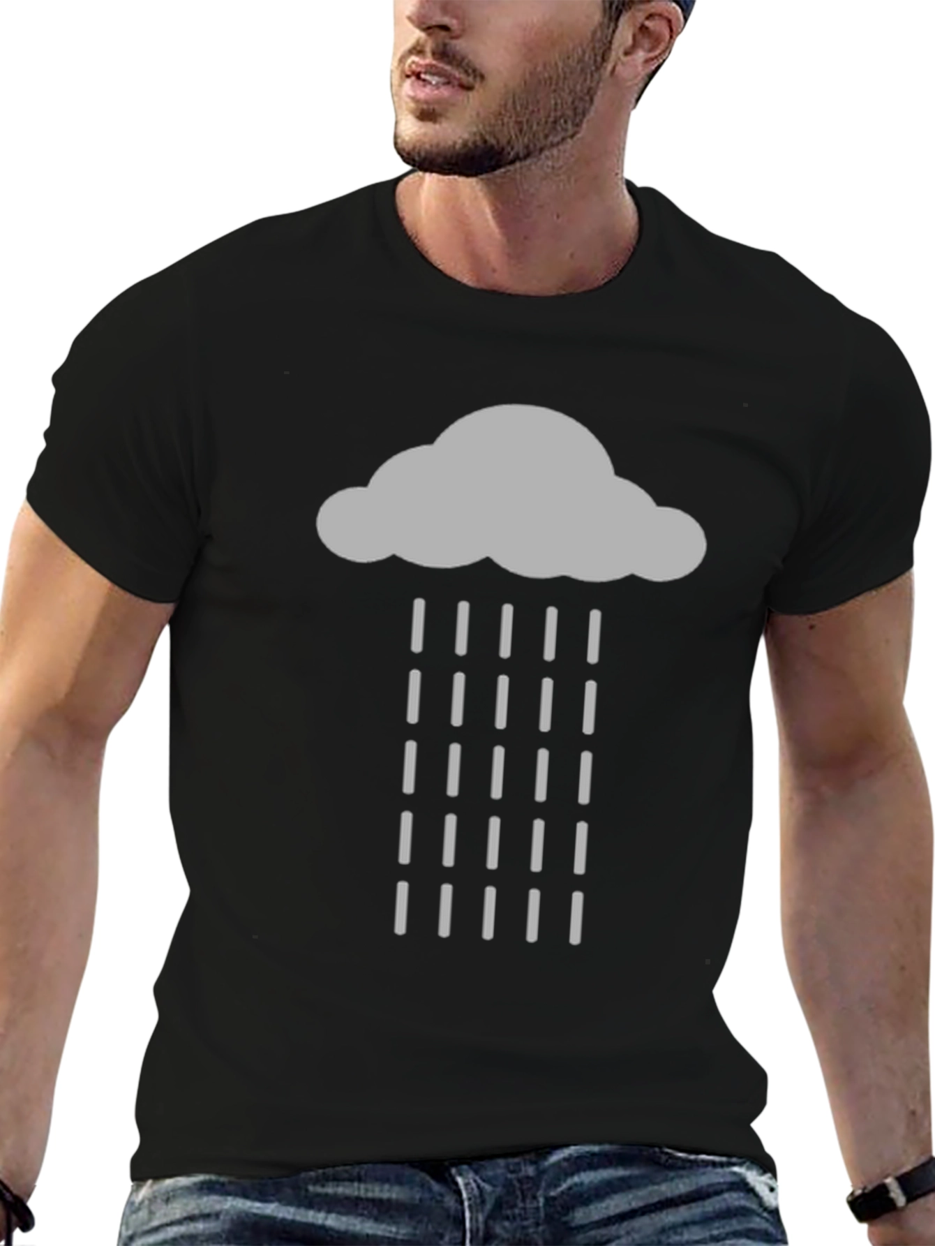 Rain Cloud Graphic T-Shirt - Weather Tee