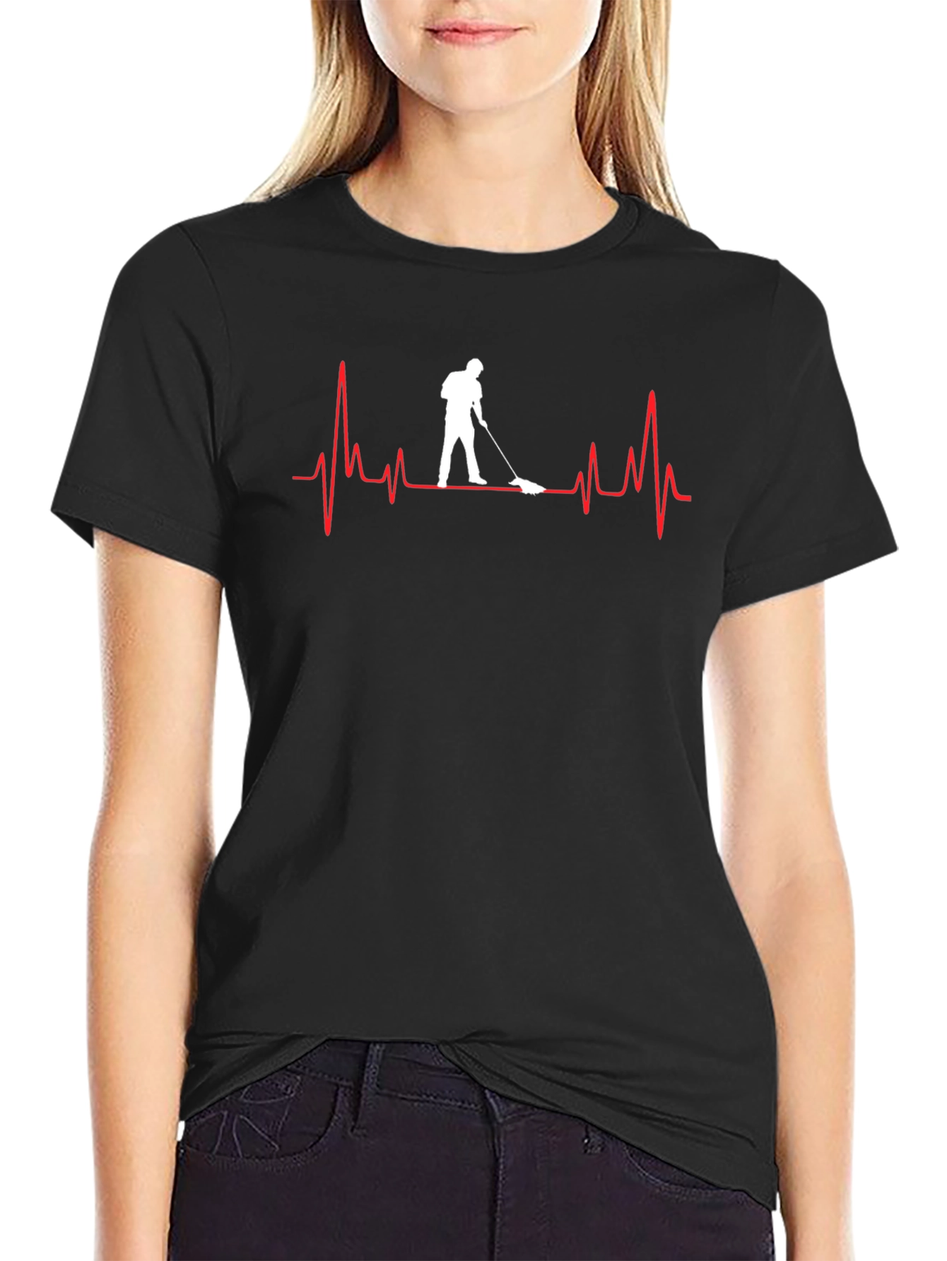 Janitor Heartbeat T-Shirt - Clean Sweep Style